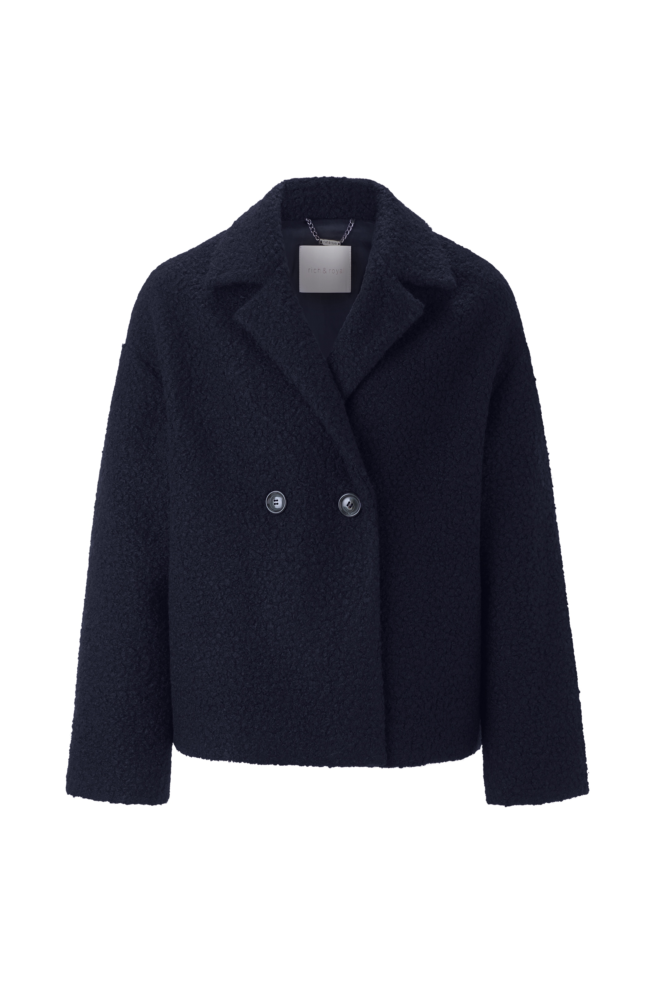 RICHROYAL Kurzjacke mit dezenter Teddy-Oberfläche