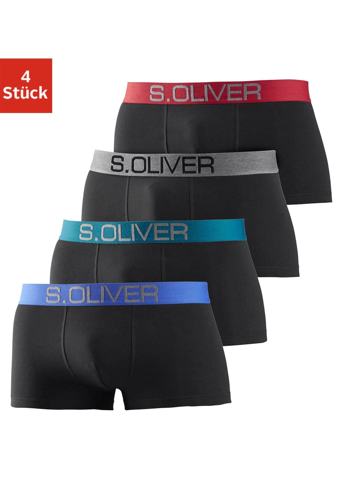s.Oliver Hipster, 4 Stk. knapp sitzende Boxershorts für Herren aus Baumwoll günstig online kaufen