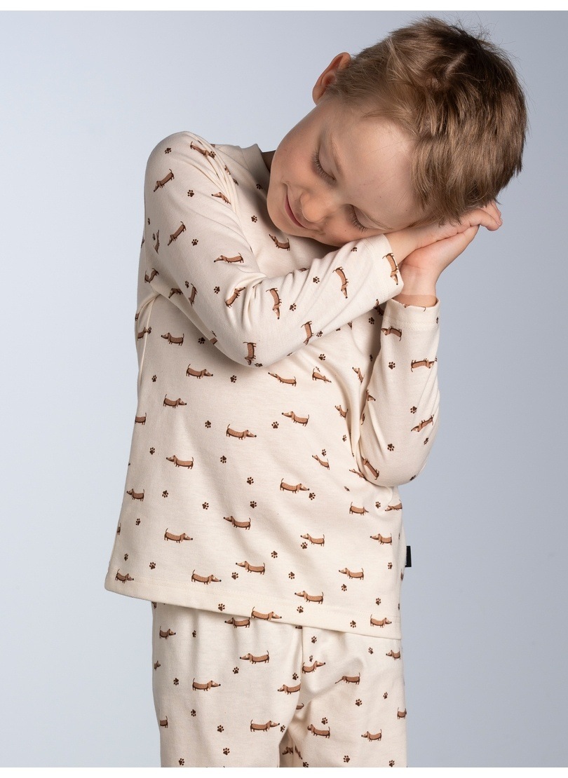Trigema Sweatshirt »TRIGEMA Kinder Langarmshirt mit Dackel Print«
