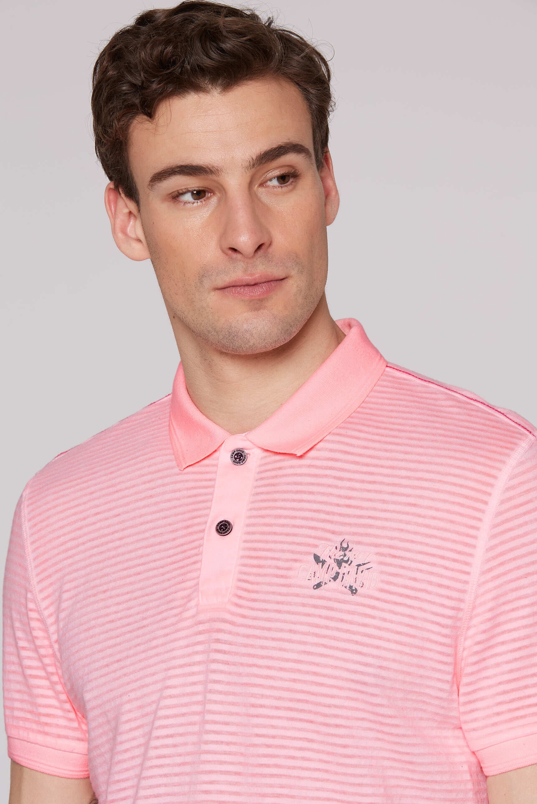 CAMP DAVID Poloshirt, mit großem Rücken-Print