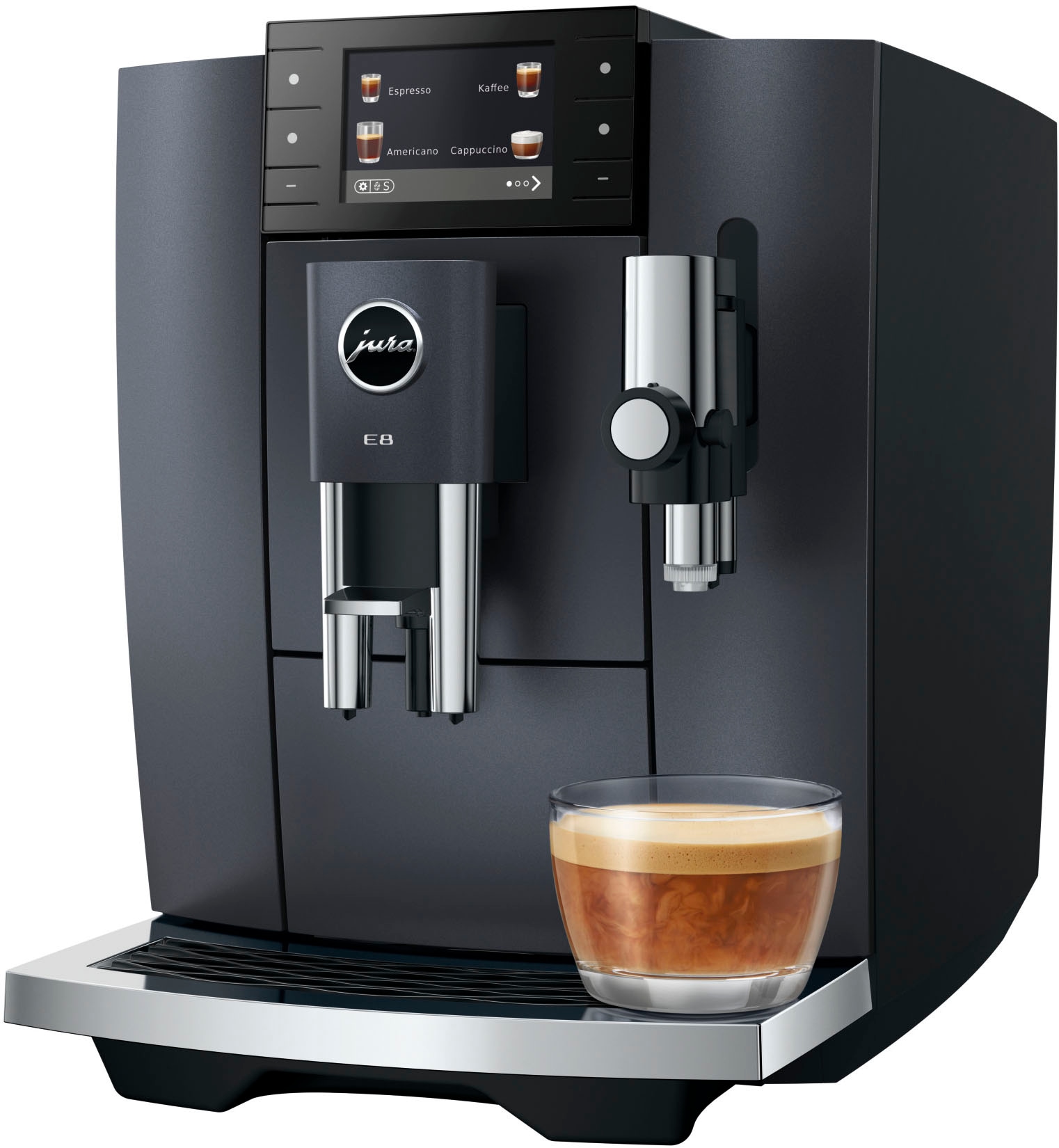 JURA Kaffeevollautomat »15749 E8 Cosmic Black (ED)«