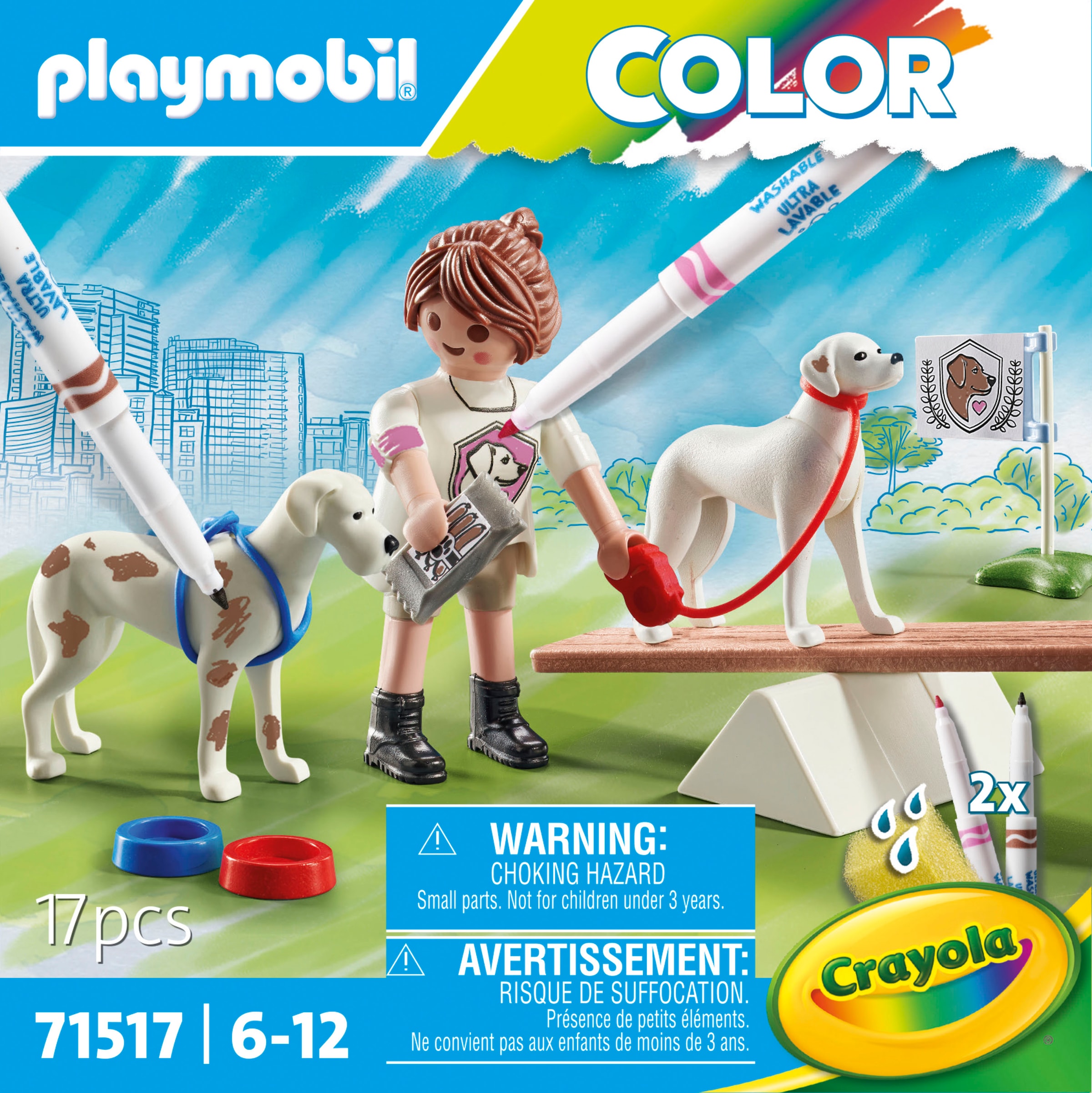 Playmobil® Konstruktions-Spielset »Hundetraining (71517), Color«, (17 St.), Made in Europe