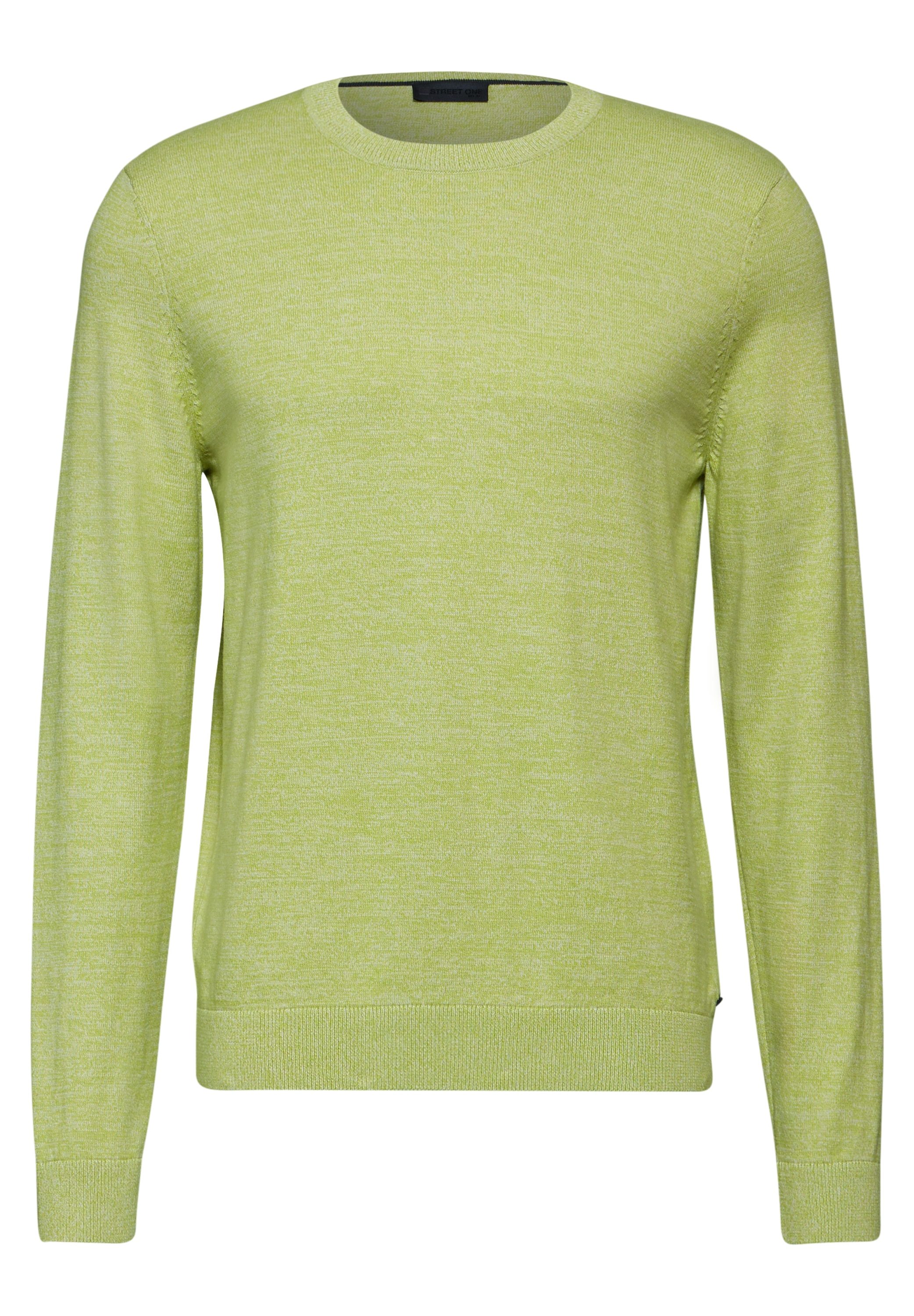 STREET ONE MEN Strickpullover, mit Rundhalsausschnitt