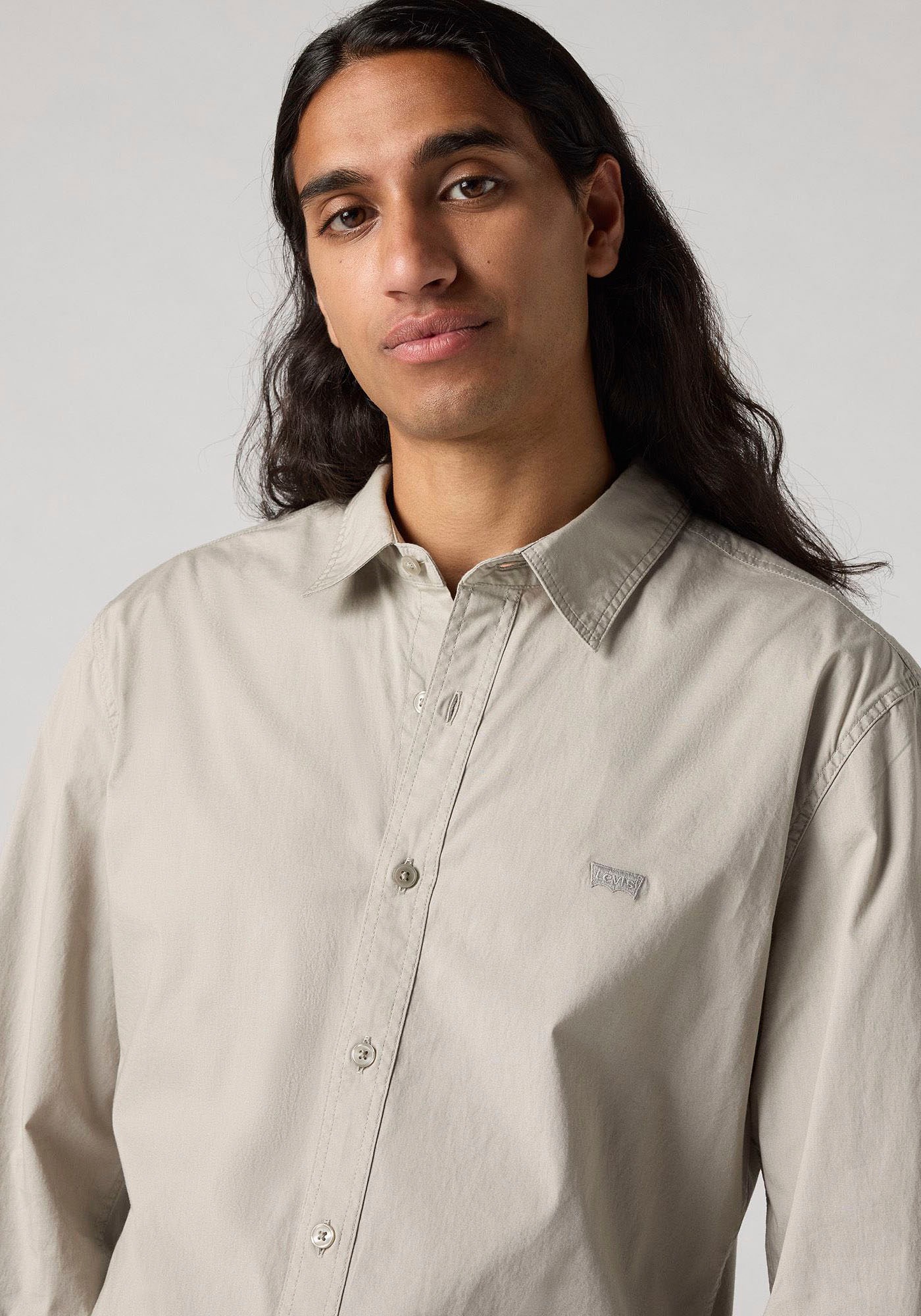 Levi's® Jeanshemd »BATTERY HM SHIRT SLIM«, mit Logobadge