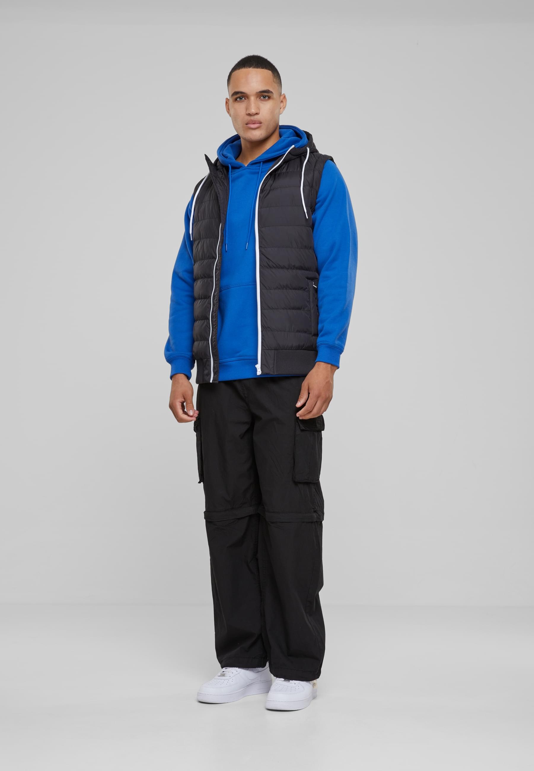 URBAN CLASSICS Jerseyweste »Urban Classics Herren Small Bubble Hooded Vest«, (1 tlg.)