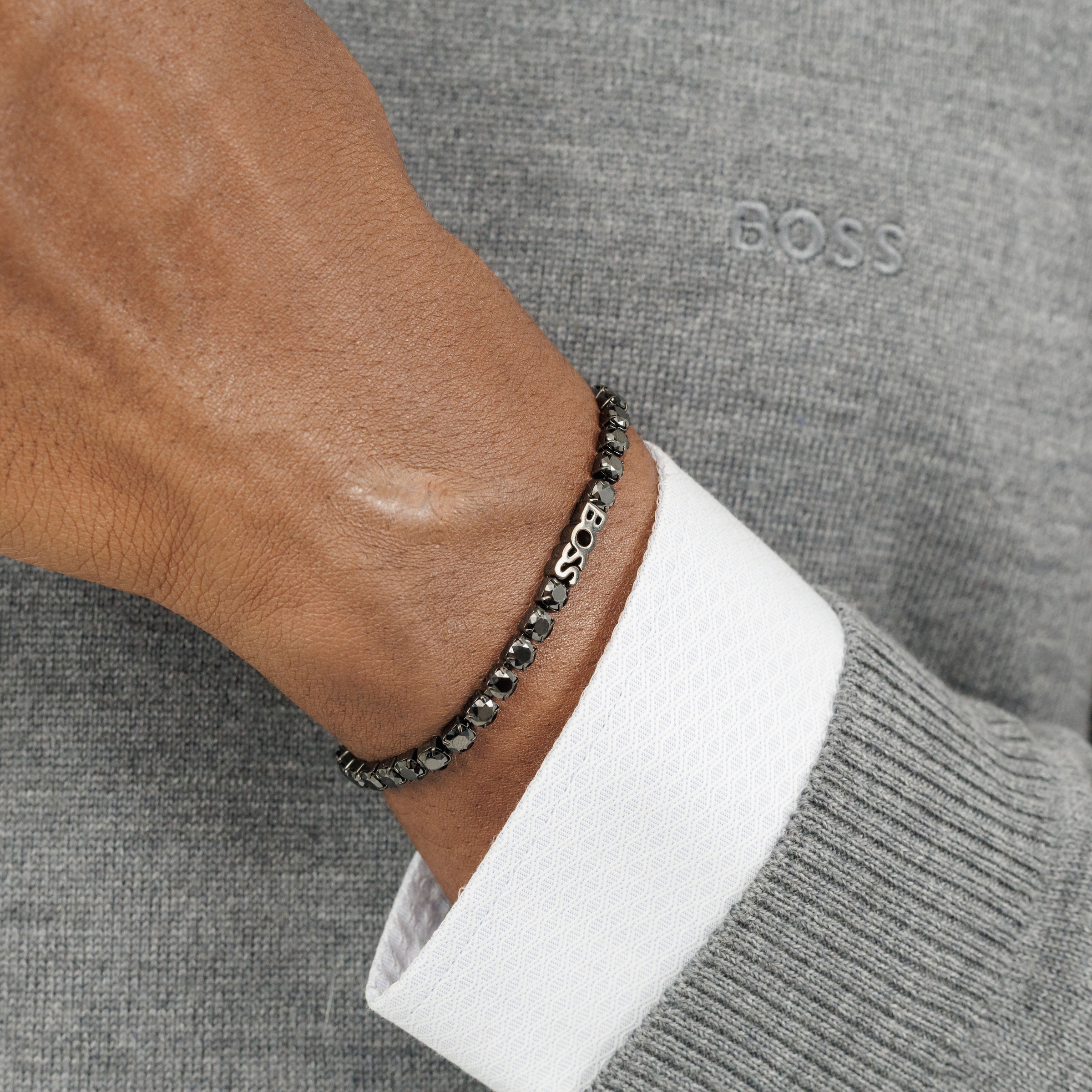 BOSS Tennisarmband »KASSY GLOW, 1580707, 1580708«, mit Zirkonia (synth.)