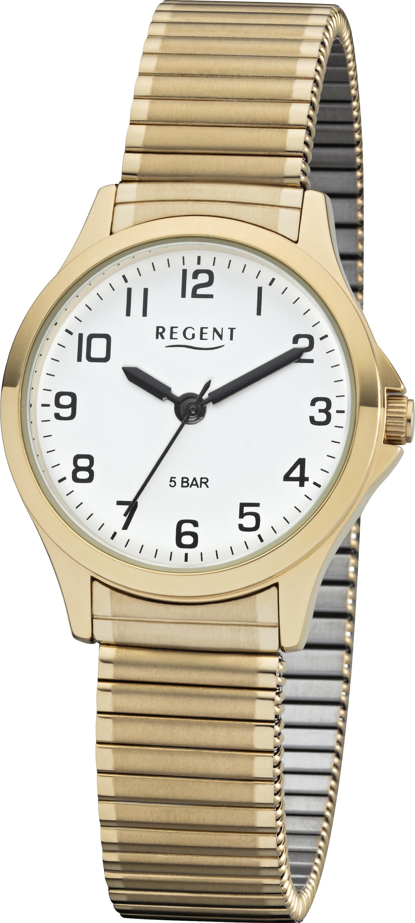 Regent Quarzuhr »30853999«, Armbanduhr, Damenuhr, mit Zugband
