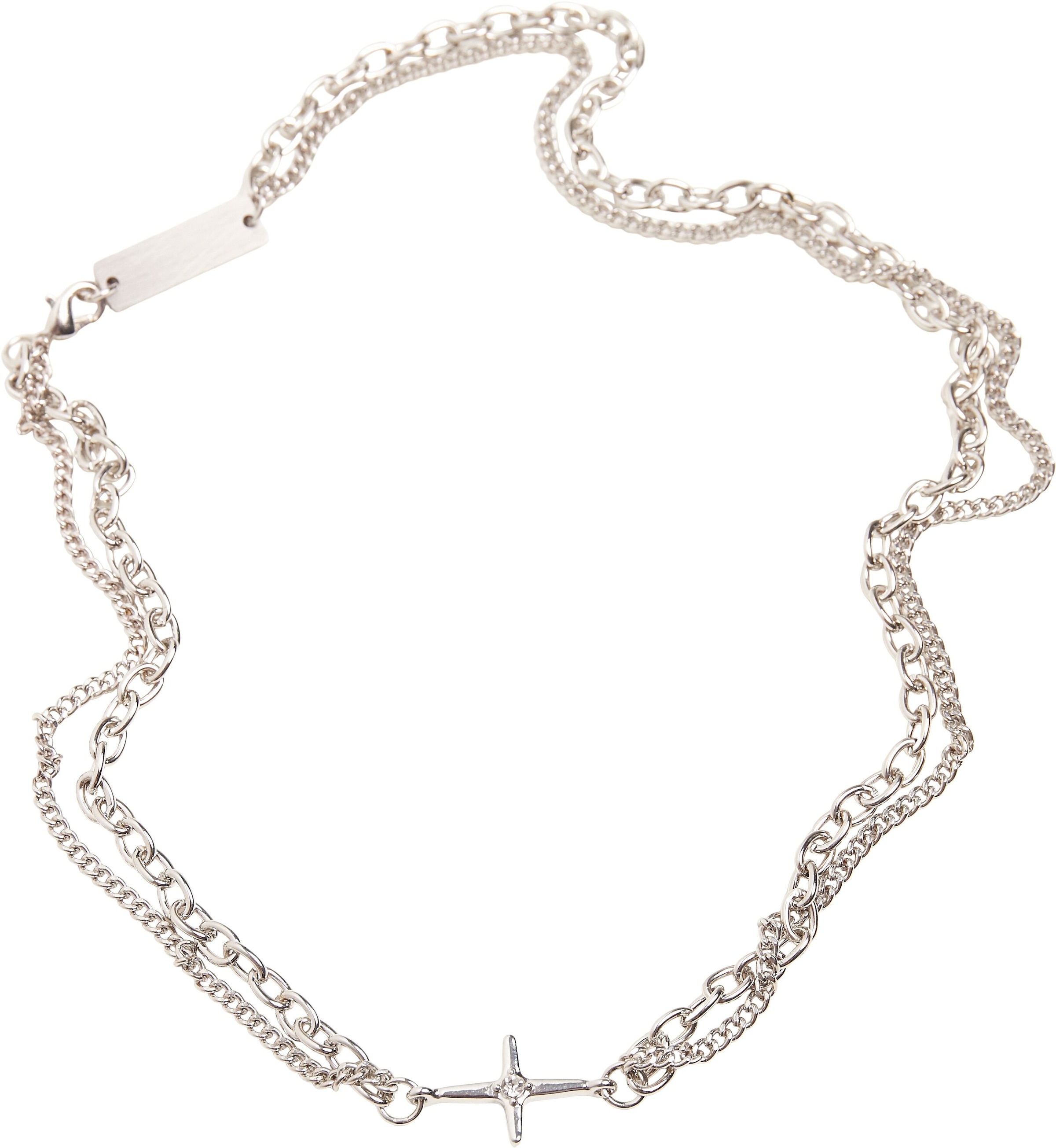 URBAN CLASSICS Edelstahlkette »Accessoires Layering Small kaufen BAUR Necklace« für | Cross
