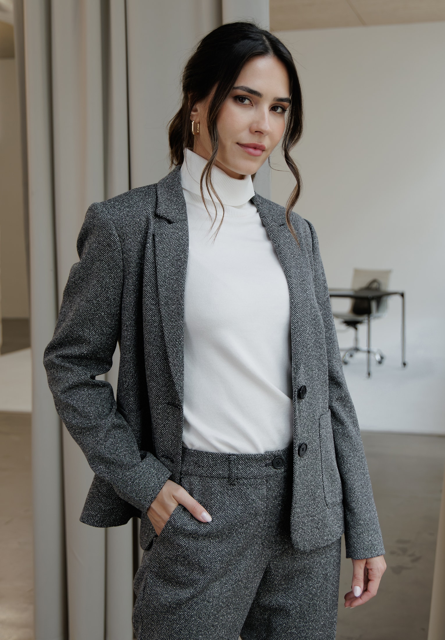 Betty Barclay Kurzblazer »Betty Barclay Blazer-Jacke langarm«, Material