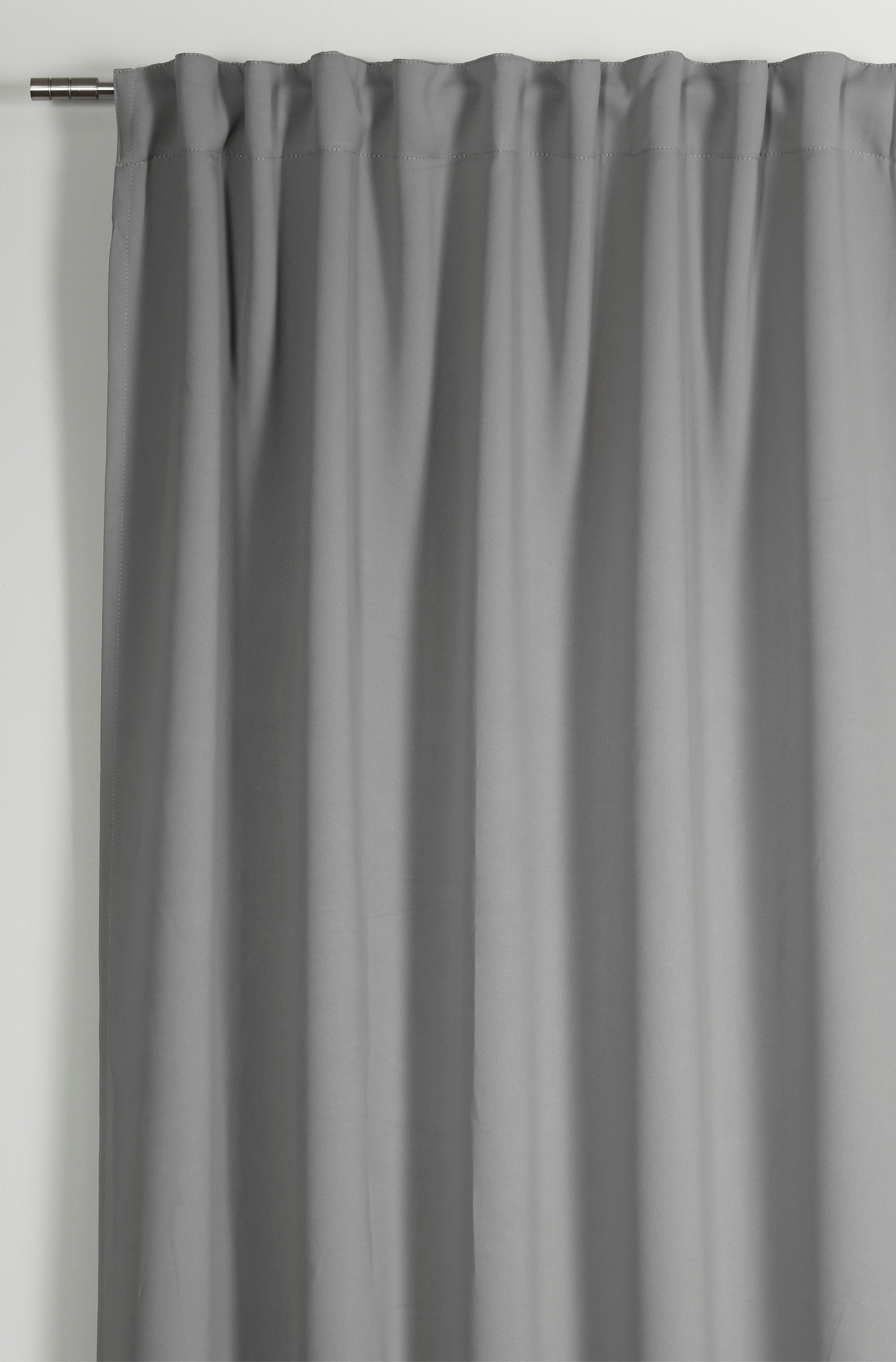Gardine »Schal Dimout Uni«, (1 St.), mit Gardinenband und verdeckten Schlaufen