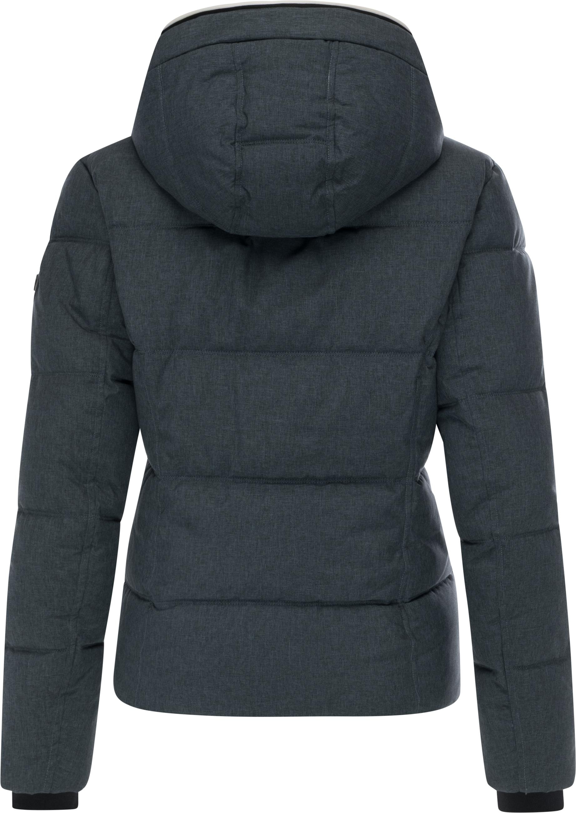 Ragwear Winterjacke »Gleama Melange YOUMODO«, mit Kapuze, Wasserdichte Steppjacke mit abnehmbarer Kapuze