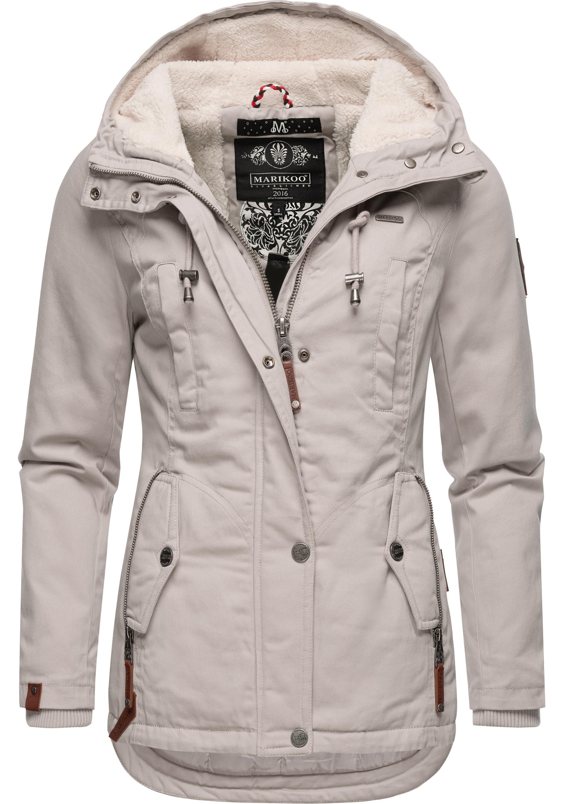 Marikoo Winterjacke »Bikoo«, mit Kapuze, sportliche Damen Outdoor Baumwolljacke mit Kapuze