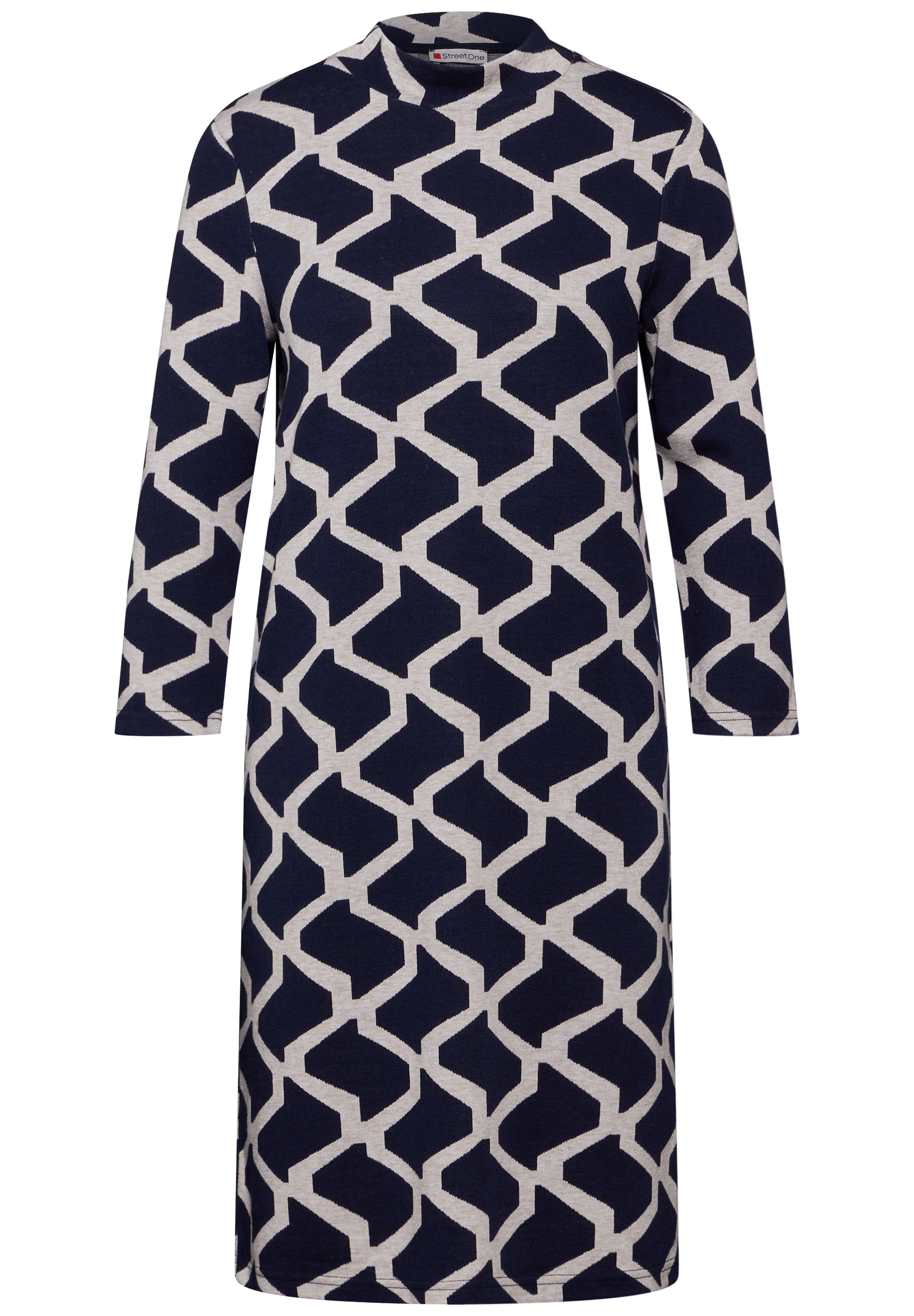 STREET ONE Sweatkleid, mit grafischem Muster