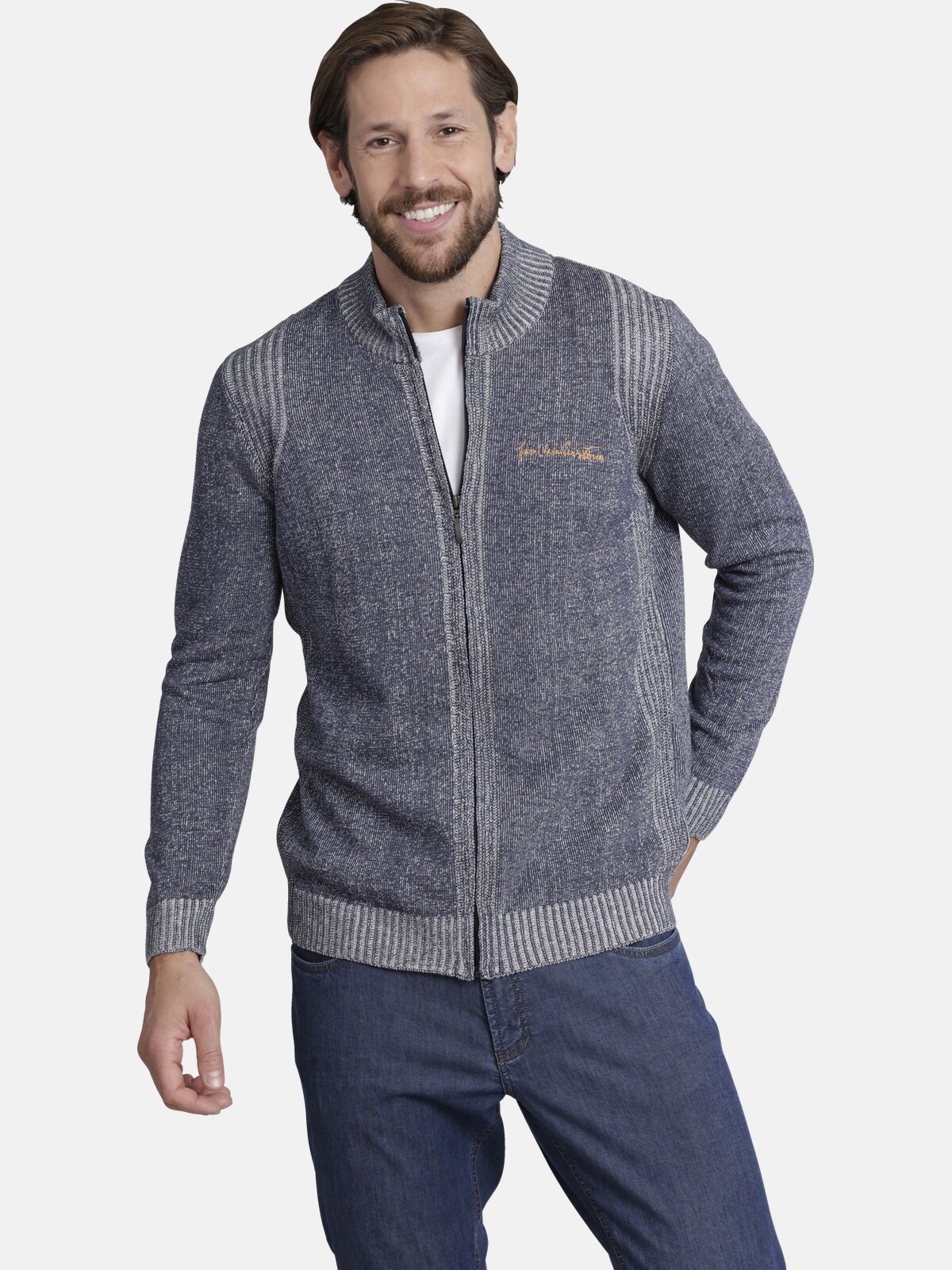 Jan Vanderstorm Strickjacke "Strickjacke INGRABAN"