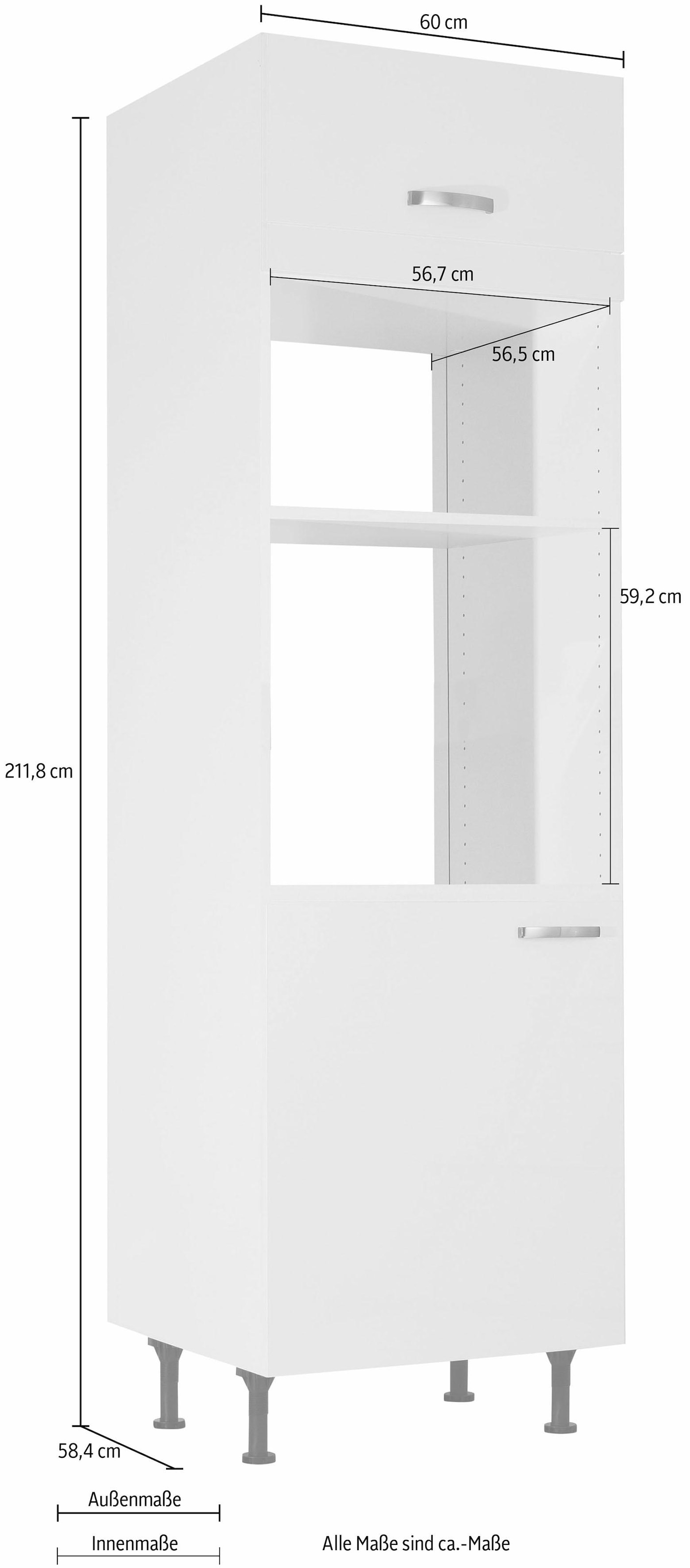 KOCHSTATION Backofenumbauschrank »KS-Cara« geeignet für Einbaumikrowellengerät