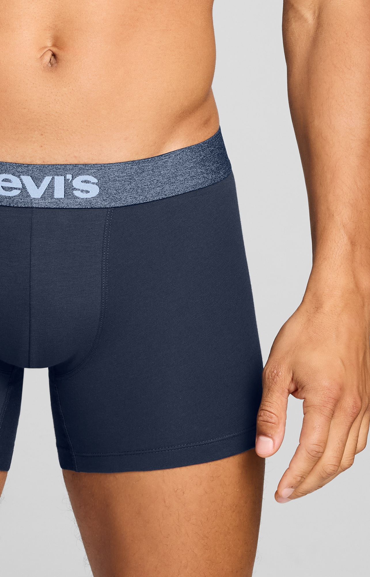 Levi's® Boxer »LEVIS MEN MEL WB BOXER BRIEF« ohne Eingriff, tonaler Logobund, elastisch, Cotton-Mix