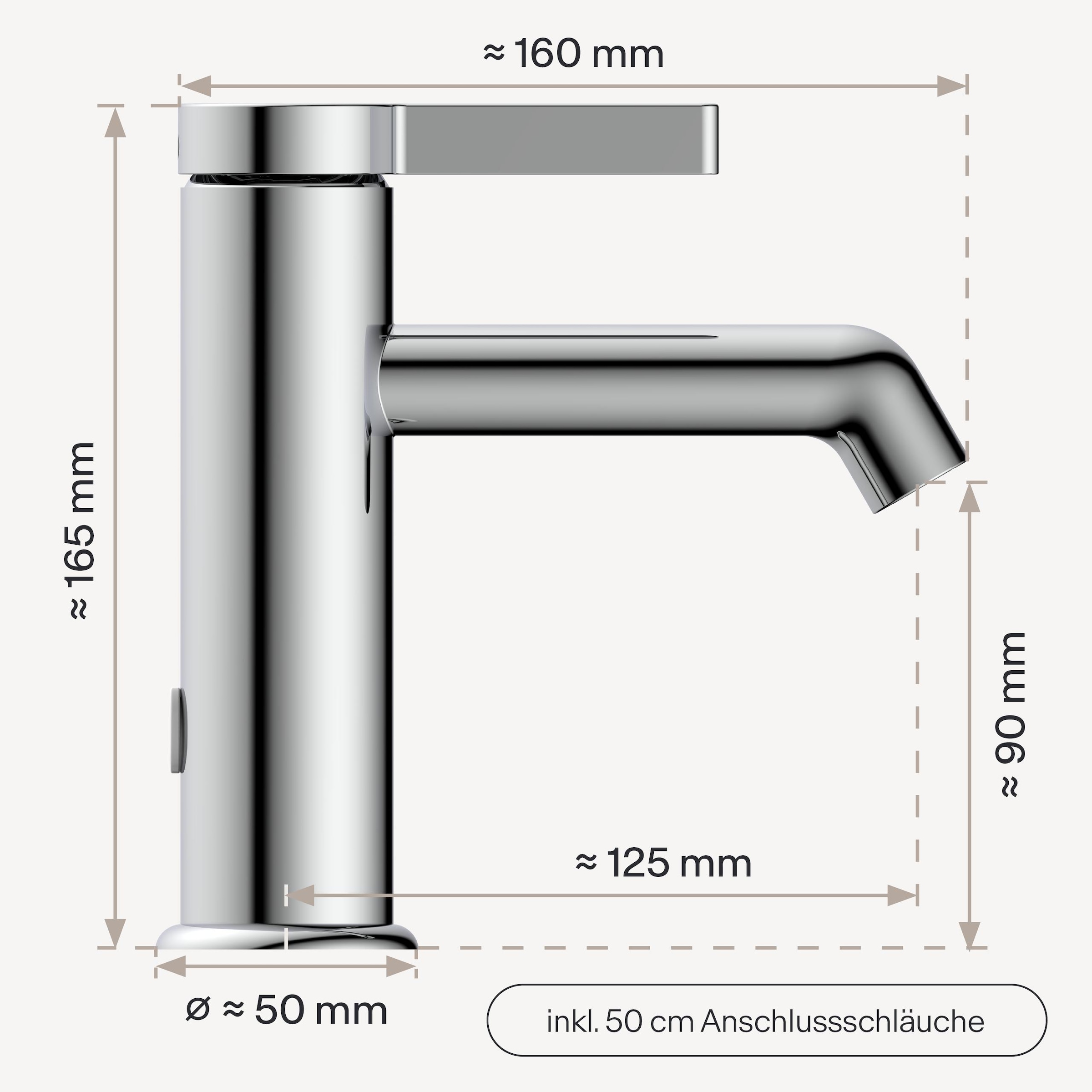 WASSERWERK Waschtischarmatur »WT 11« inkl. Popup, wassersparend