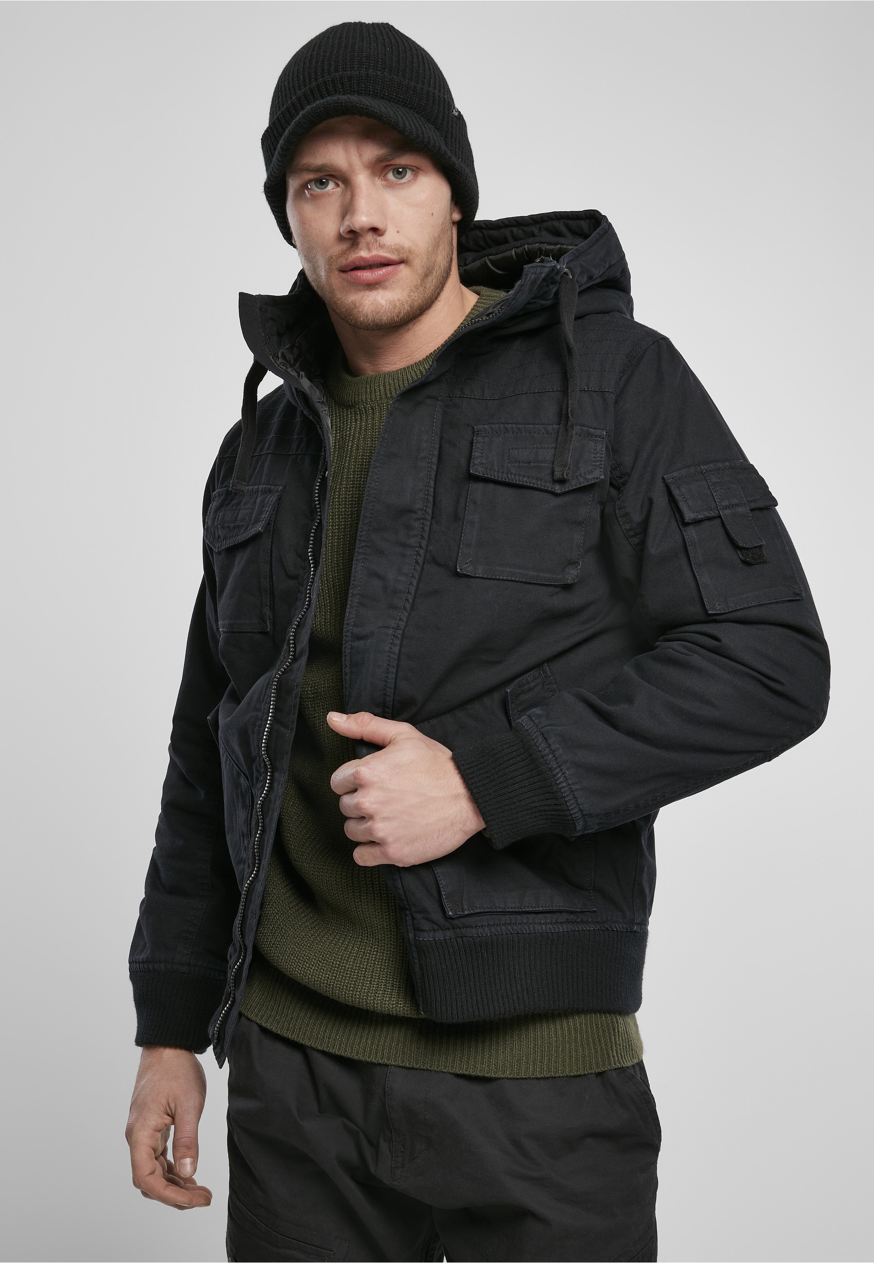 Brandit Winterjacke »Brandit Herren Bronx Winter Jacket« 1 Stk. tlg. mit Kapuze