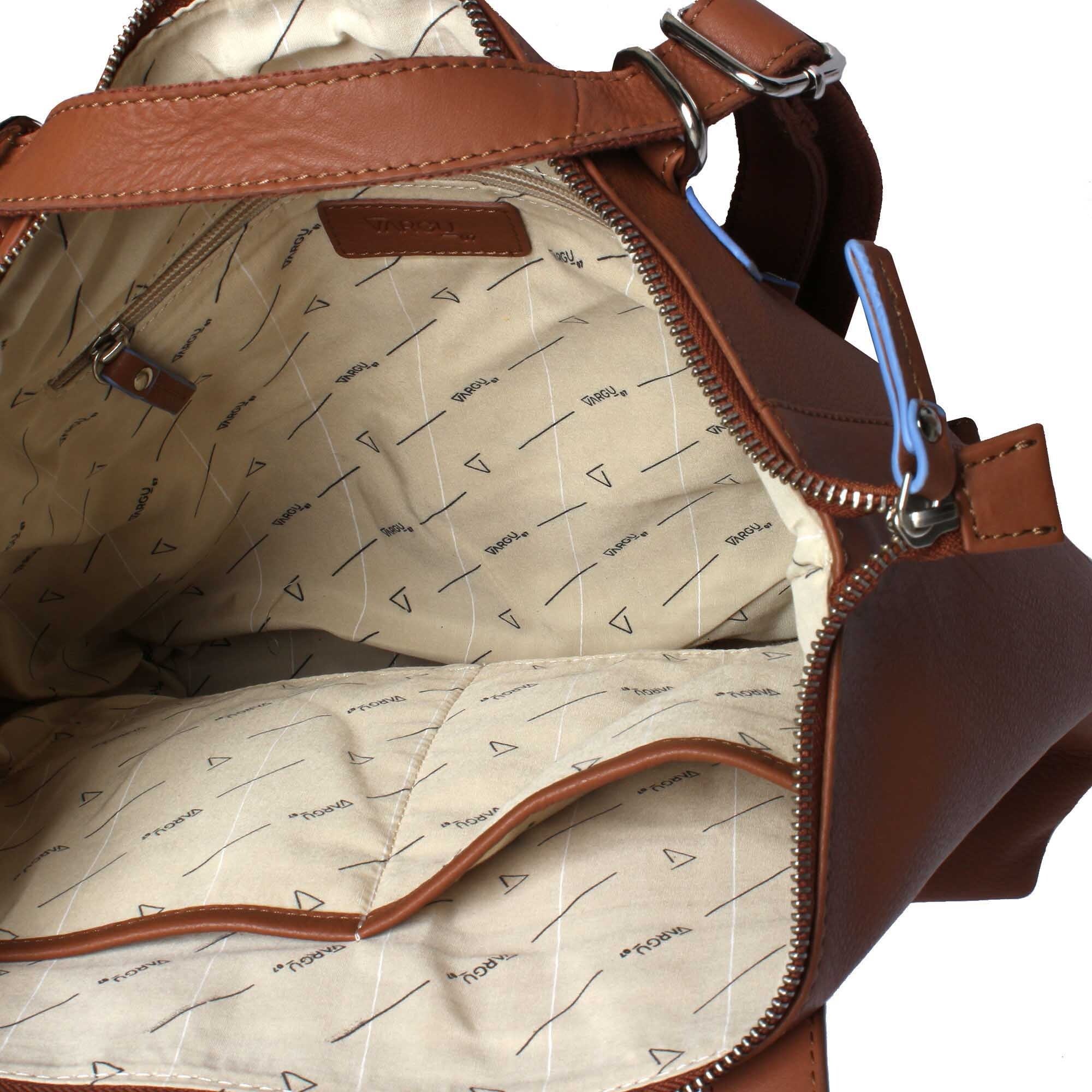 Vargu Cityrucksack »Hana 1«, Shopper-Rucksack aus LWG zertifiziertem Leder