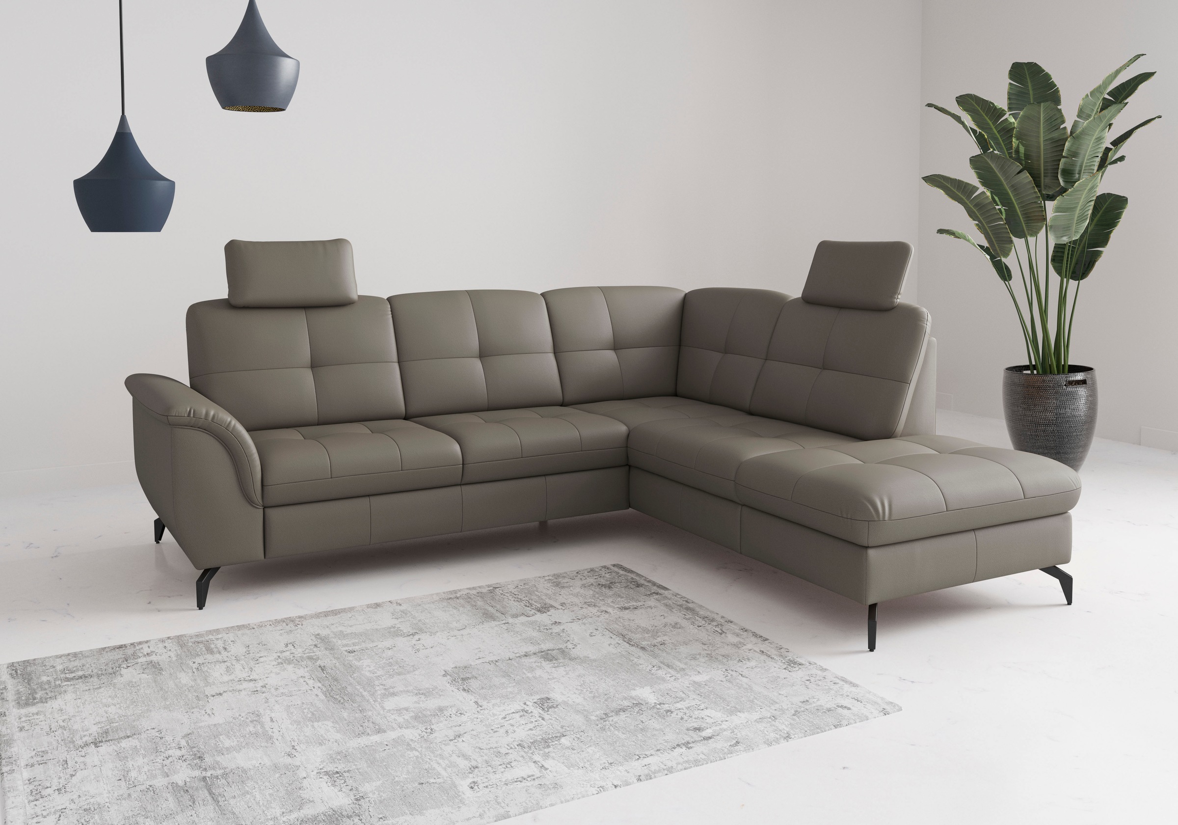 Ecksofa SIT & MORE "Zora", delphine, T:212cm, Sofas, Ecksofa 4