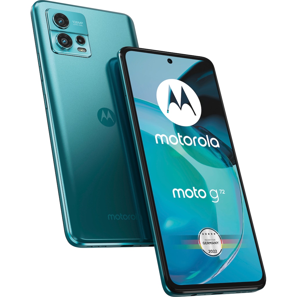 Motorola Smartphone »g72«, Polar Blue, 16,76 cm/6,6 Zoll, 128 GB Speicherplatz, 108 MP Kamera