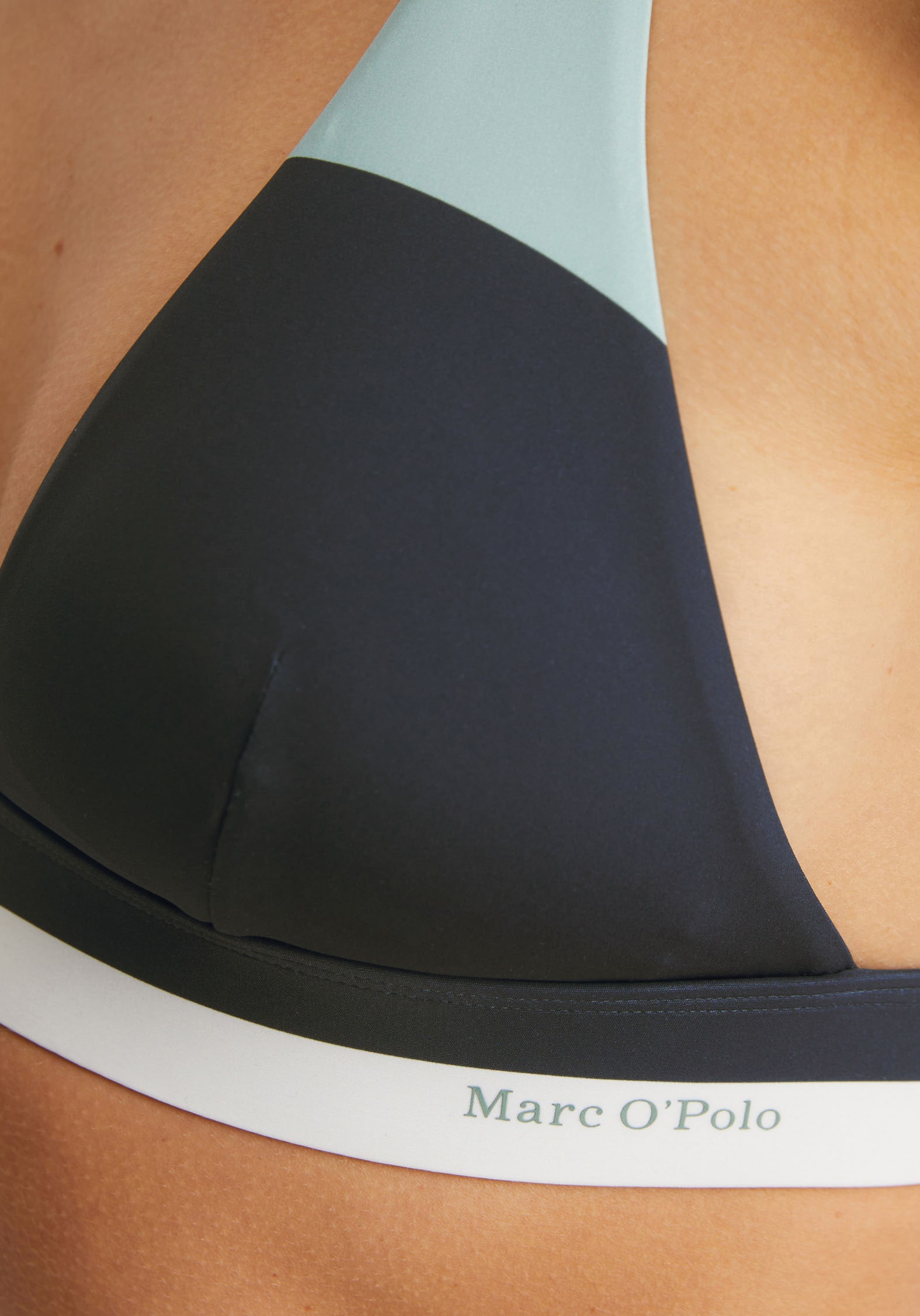 Marc O'Polo Triangel-Bikini-Top »Summer Stripes«, mit modernem Farbblockdesign