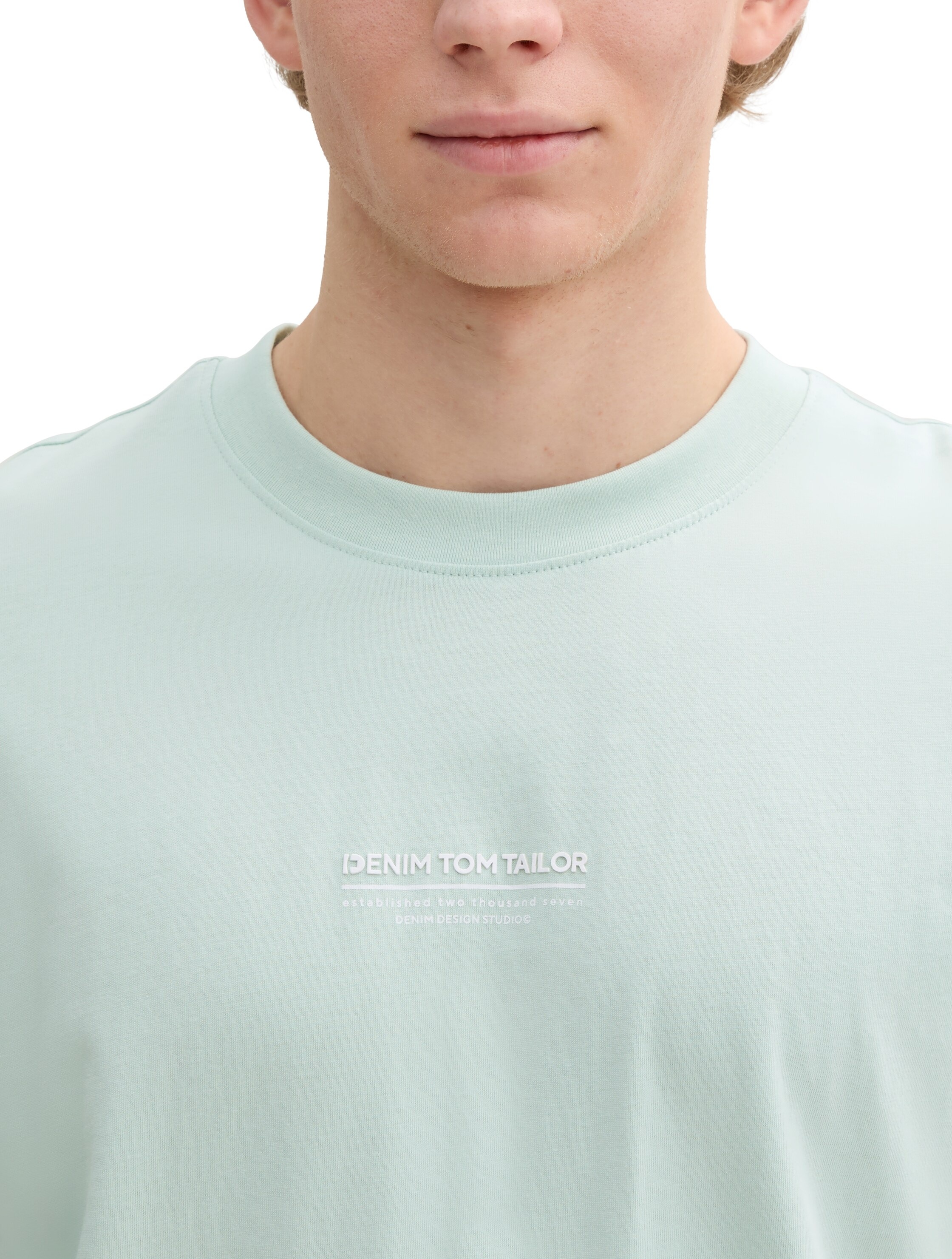 TOM TAILOR Denim T-Shirt, mit Marken-Frontprint