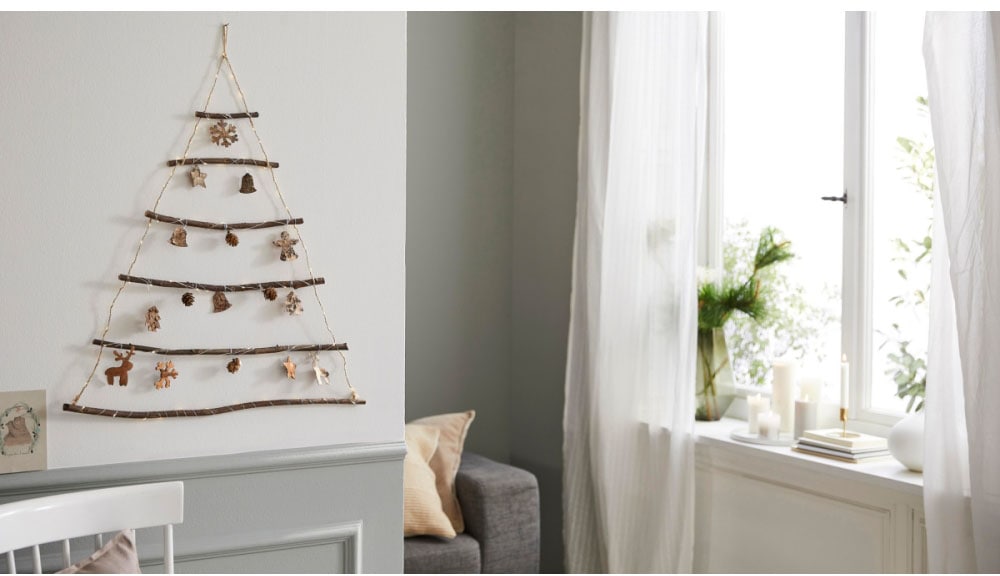 Schneider LED Baum »Tannenbaum, Weihnachtsdeko«, Wanddeko aus Holz mit 75  warmweißen LEDs, Höhe ca. 80 cm kaufen | BAUR