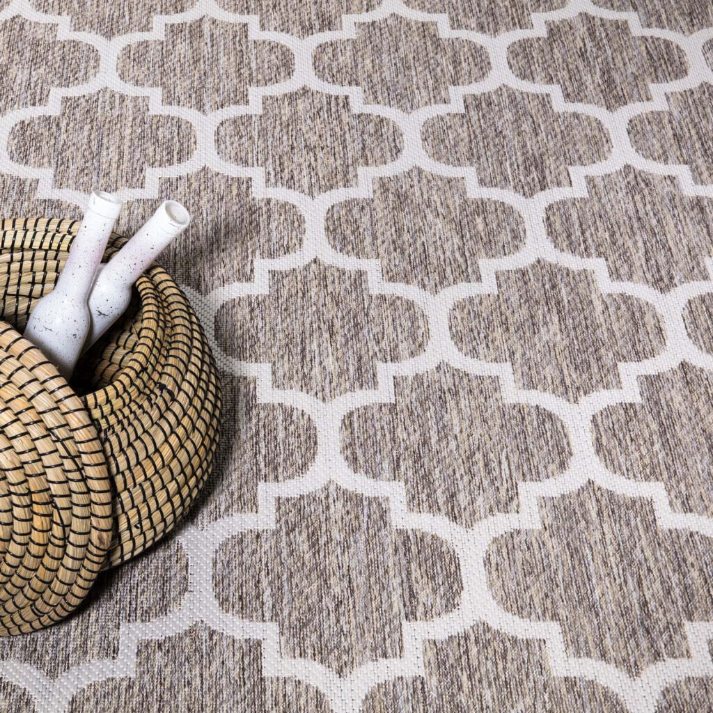 Carpet City Outdoorteppich »Outdoor 462«, rund, 5 mm Höhe, UV-beständig, Flachgewebe, auch in quadratischer Form erhältlich