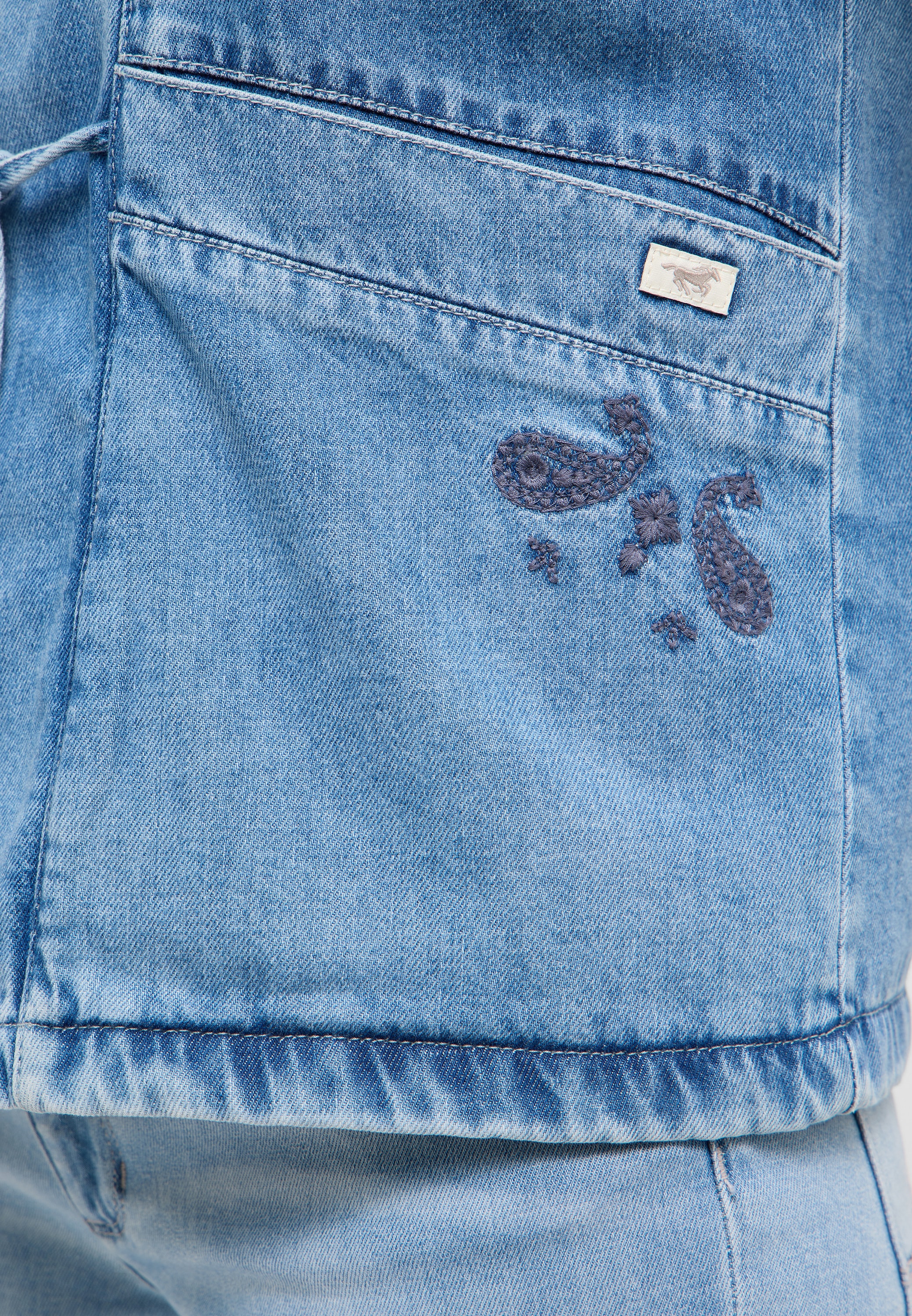 MUSTANG Kurzweste "Damen Style Gillian Denim Vest" günstig online kaufen