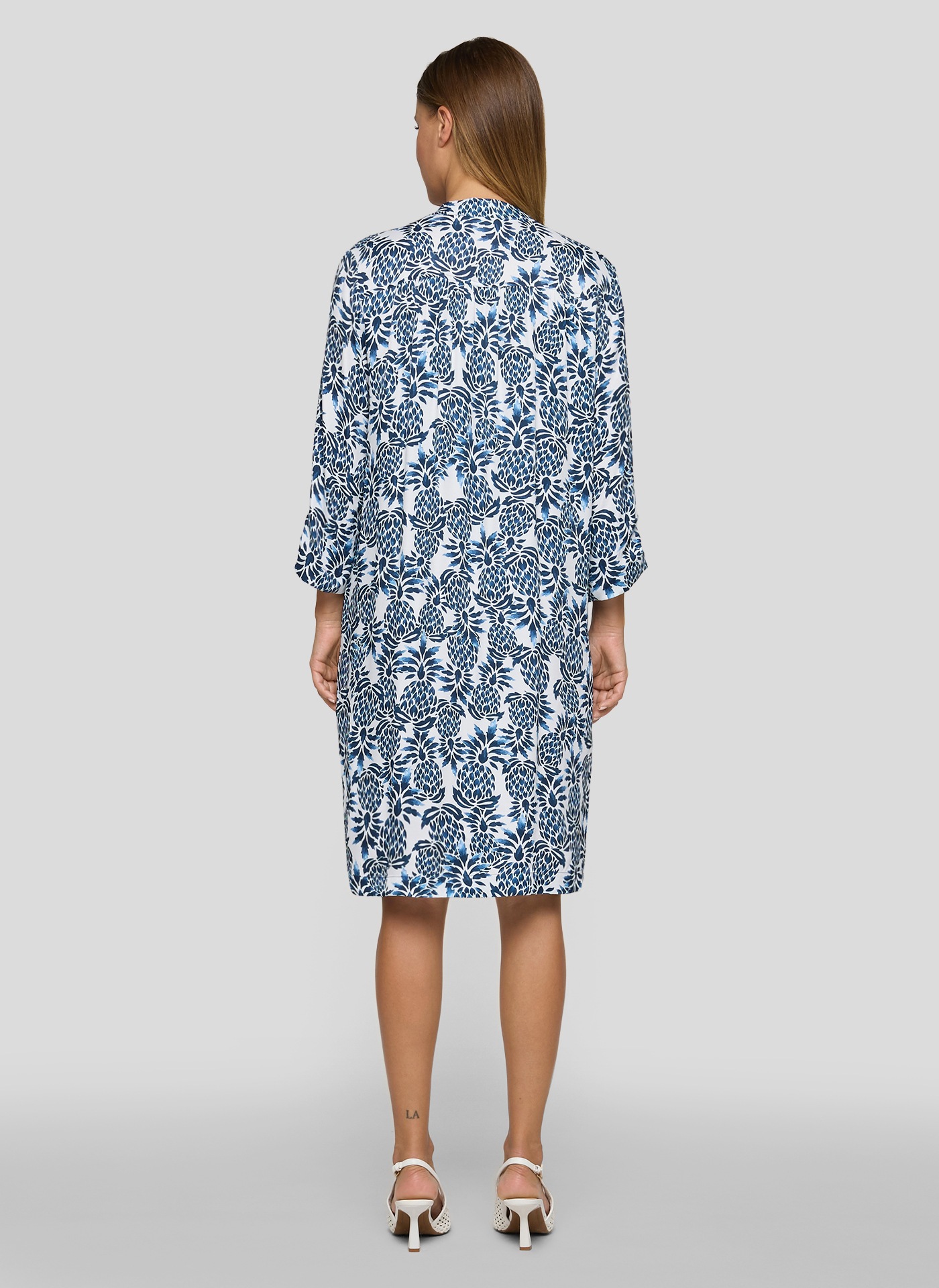 Rabe Druckkleid Eingrifftaschen mit floralem Allover-Print günstig online kaufen