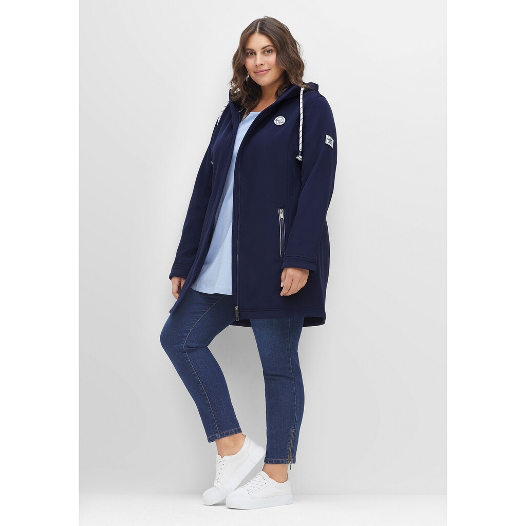 Sheego Softshelljacke »Große Größen«, mit Kapuze