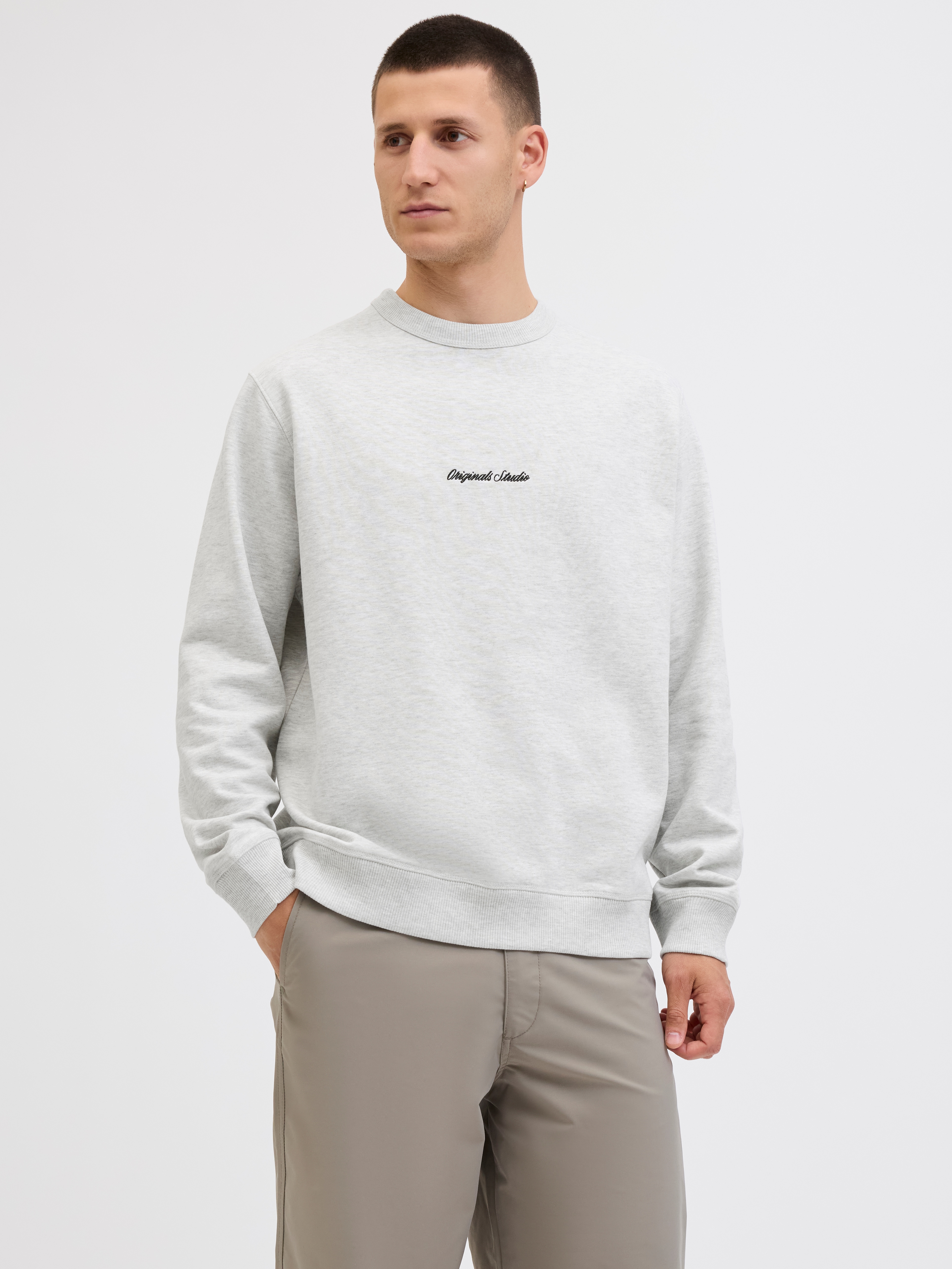 Jack & Jones "JORNORREBRO EMB SWEAT CREW NOOS", mit Logo Print