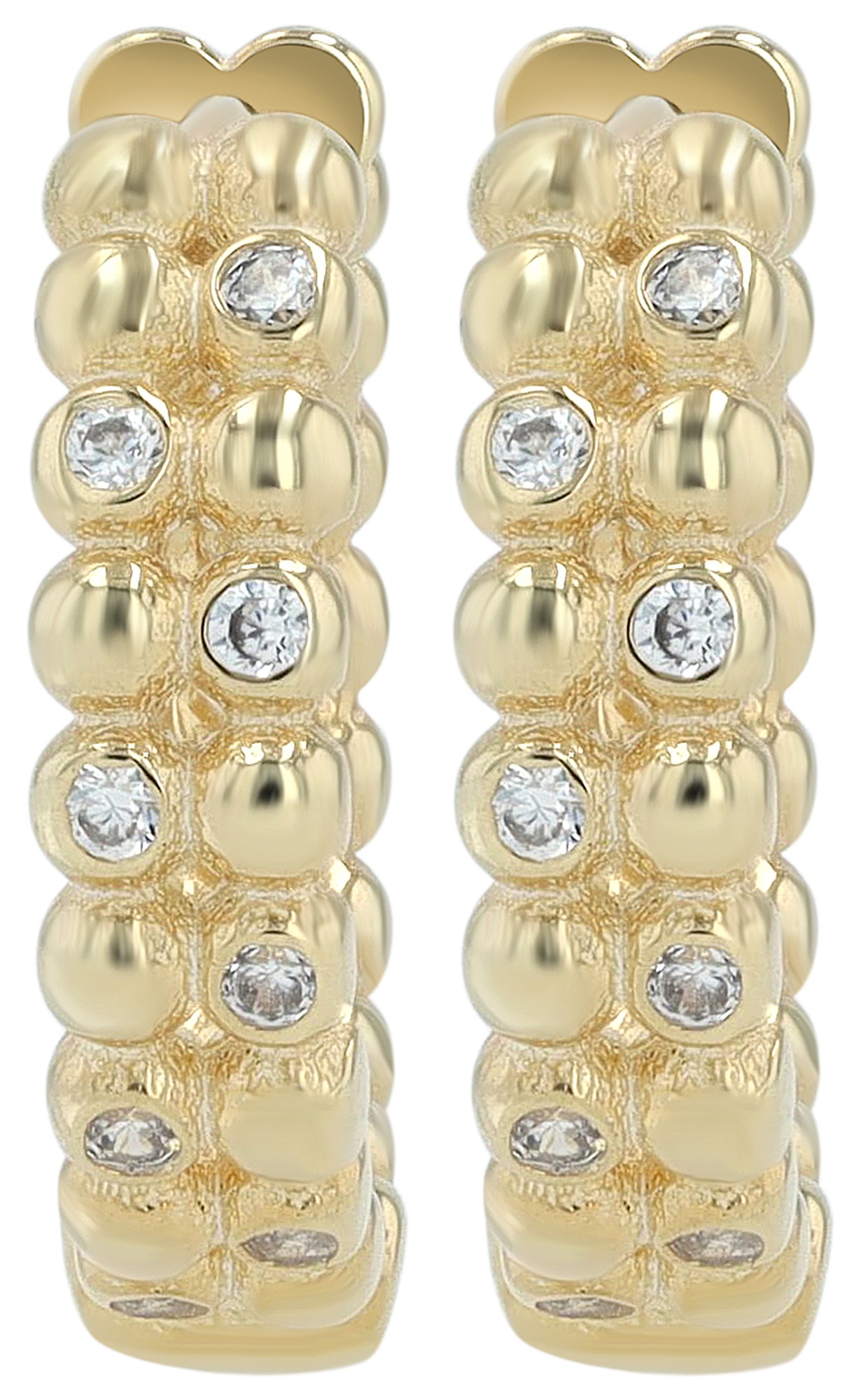 Adelia´s Paar Creolen "Damen Ohrringe – Creole aus 925 Silber mit Zirkonia" günstig online kaufen