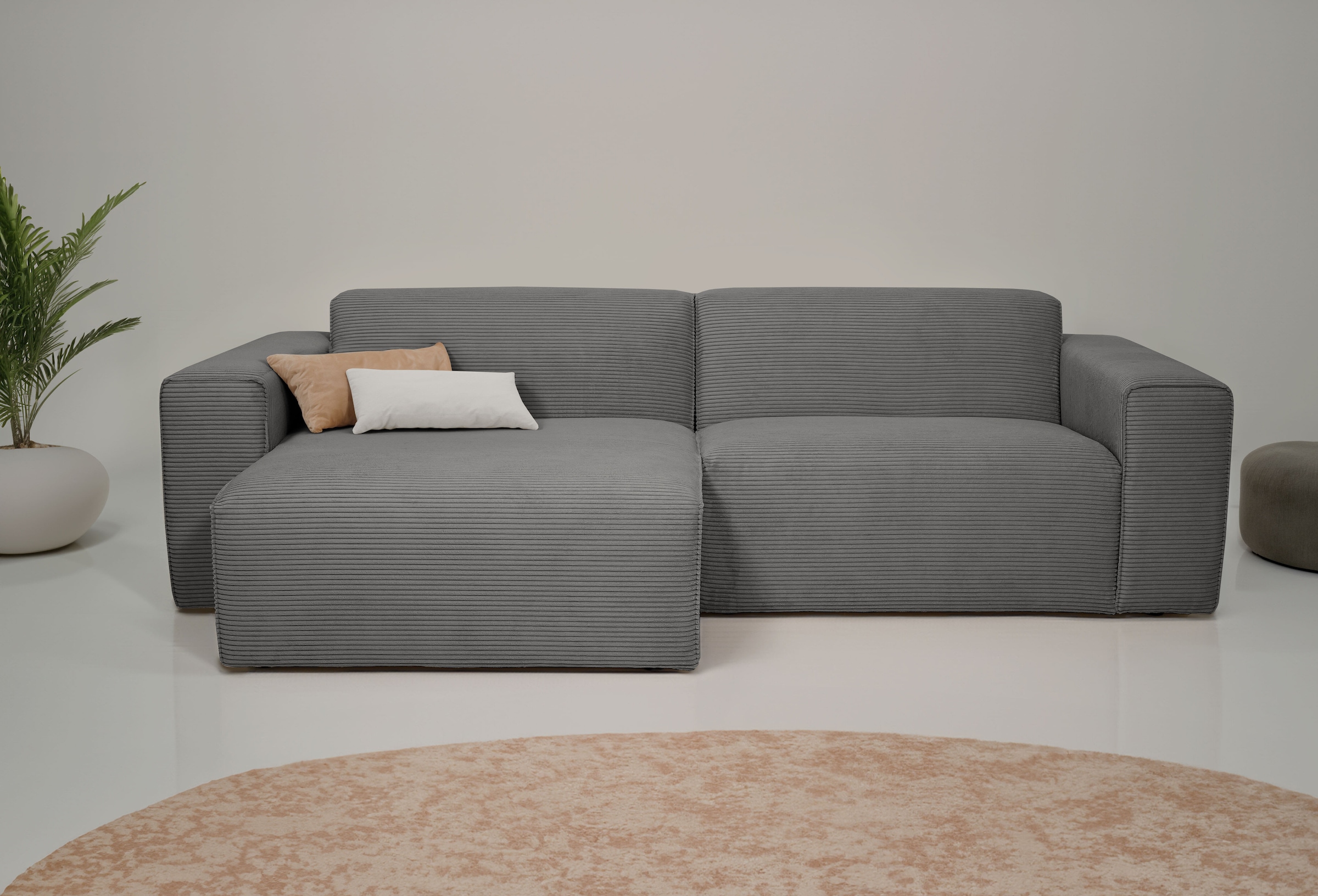 INOSIGN Ecksofa "Koa,228cm, L-Form, Modulsofa, Webstoff, Cord, Struktur" De günstig online kaufen