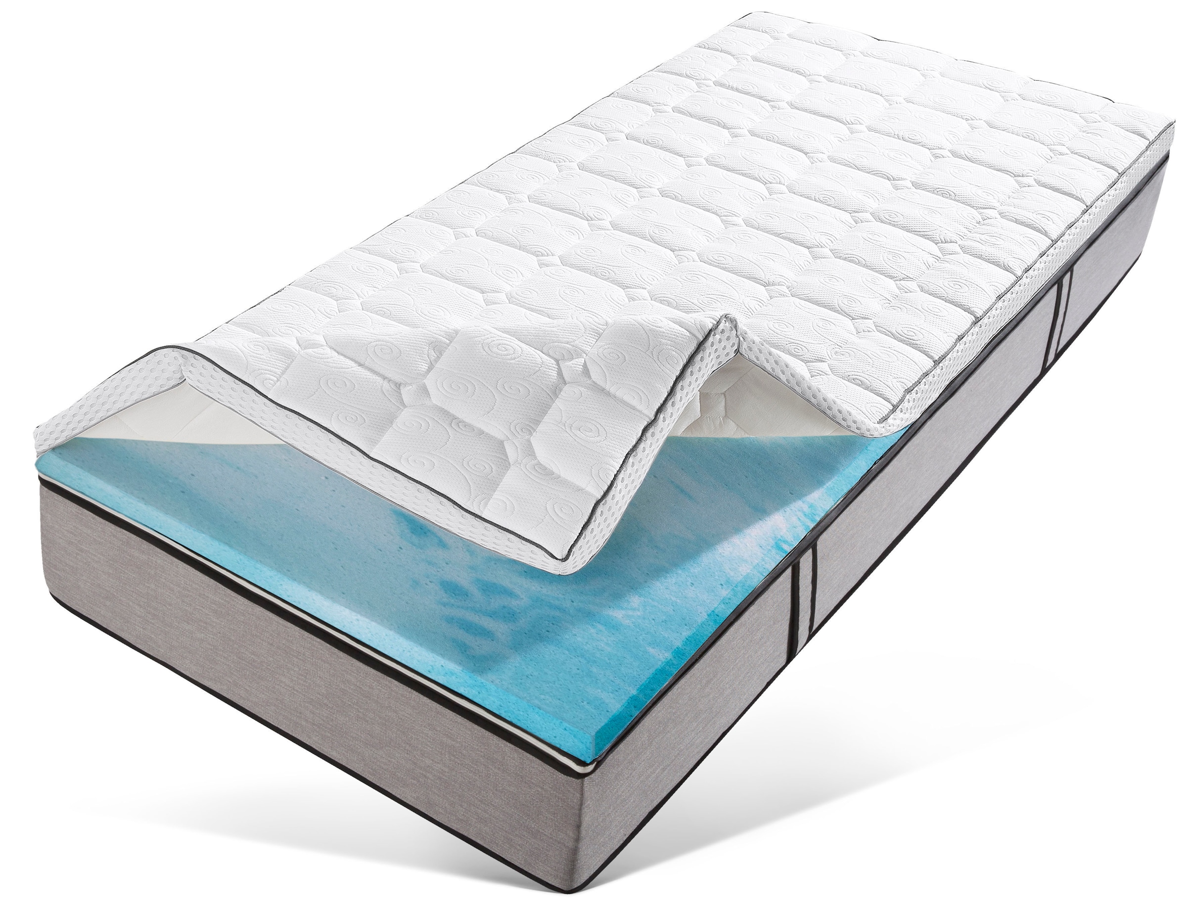 RIBECO Topper "Aaron MINI, Topper 90x200 cm,140x200, 180x200 cm & mehr" Mat günstig online kaufen