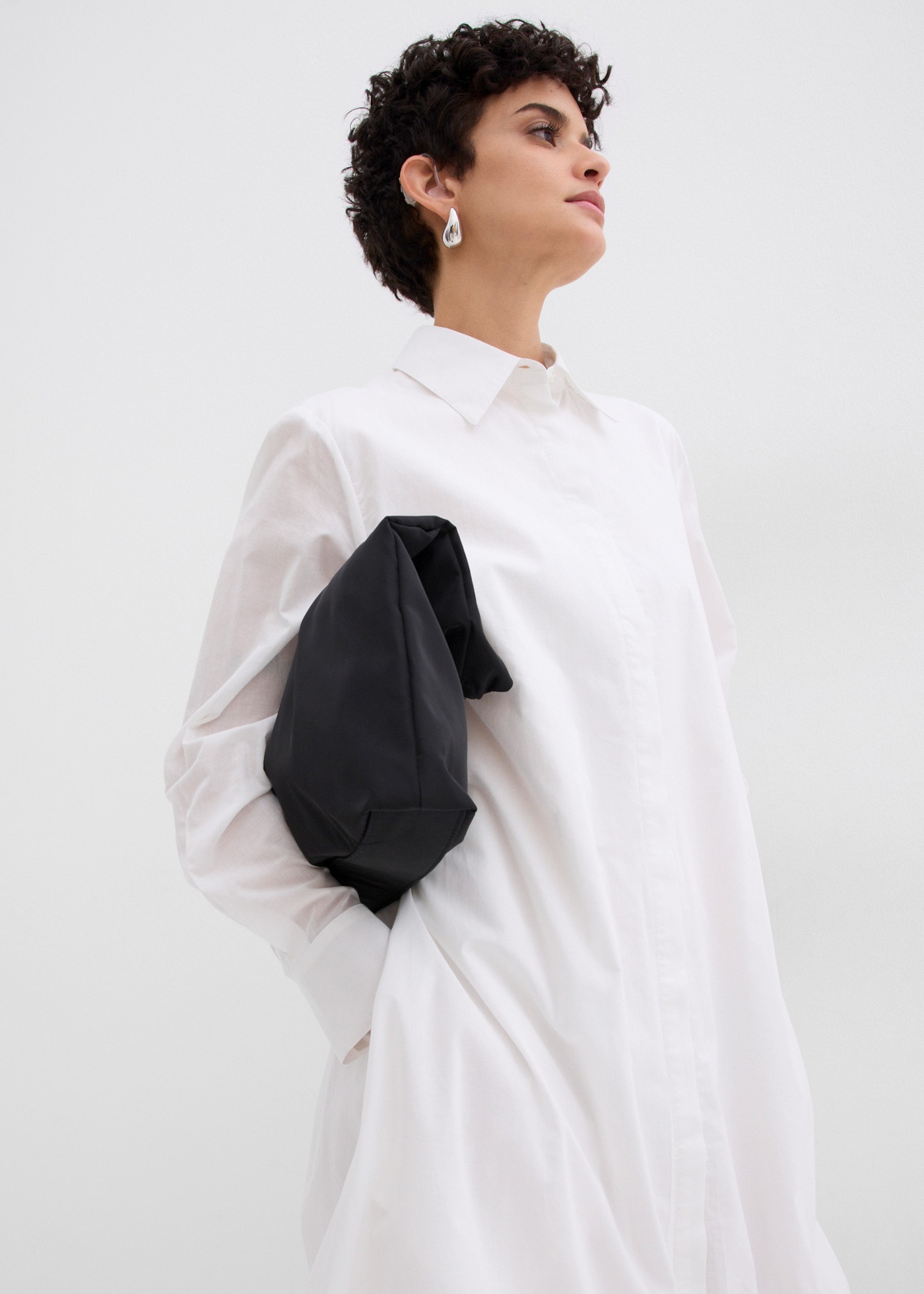 bonprix Hemdblusenkleid Oversize-Passform, mit Hemdblusenkragen