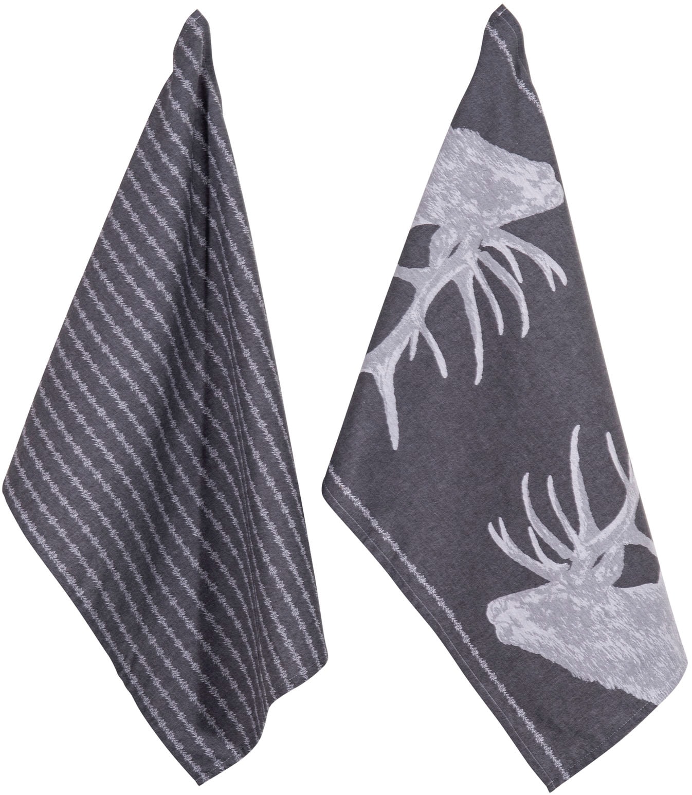 PAD Geschirrtuch "URBAN" 100% Baumwolle, 50x70 cm, Motiv Hirsch günstig online kaufen