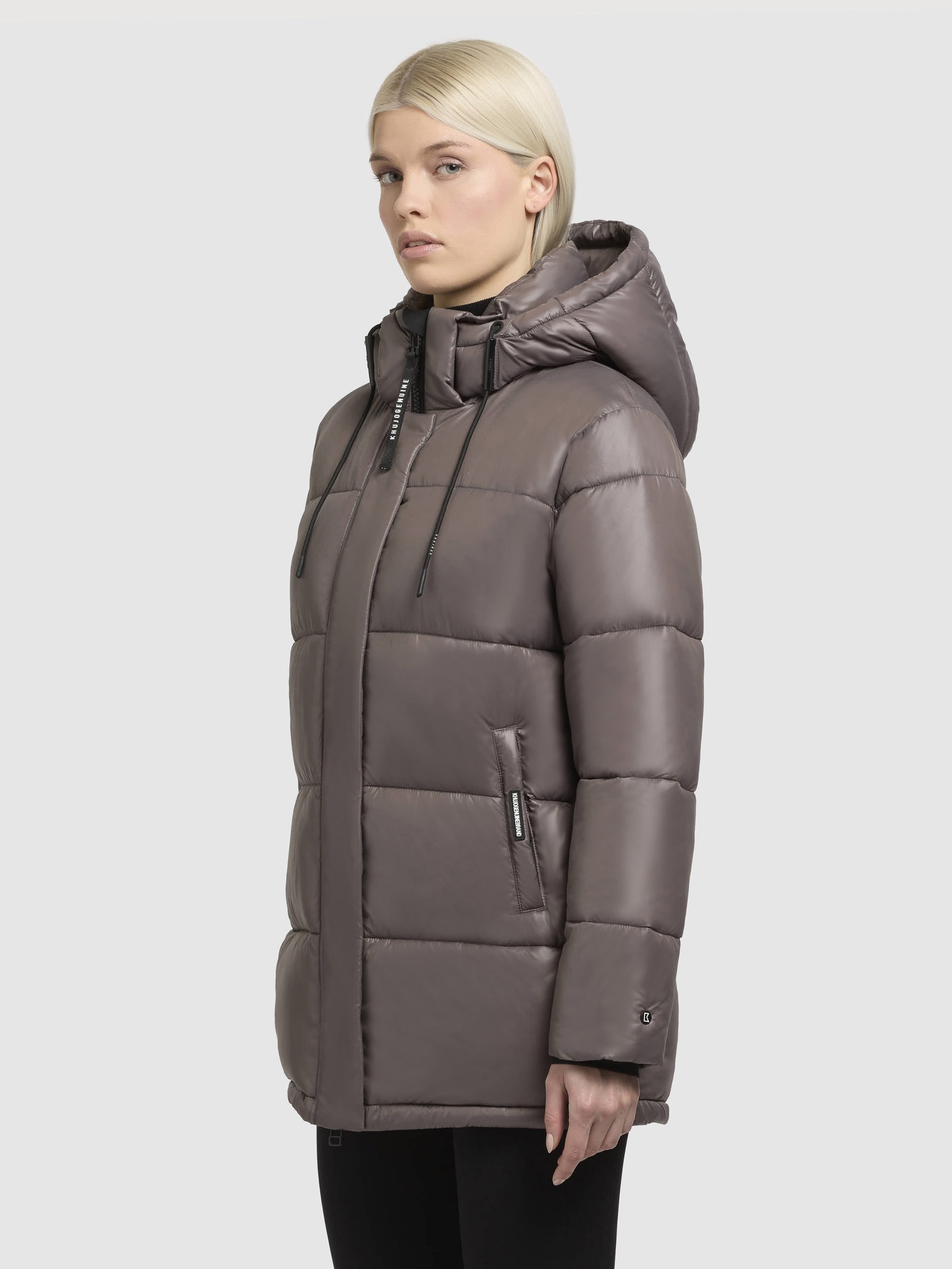 khujo Steppjacke »WORD3 SATIN«, mit Kapuze