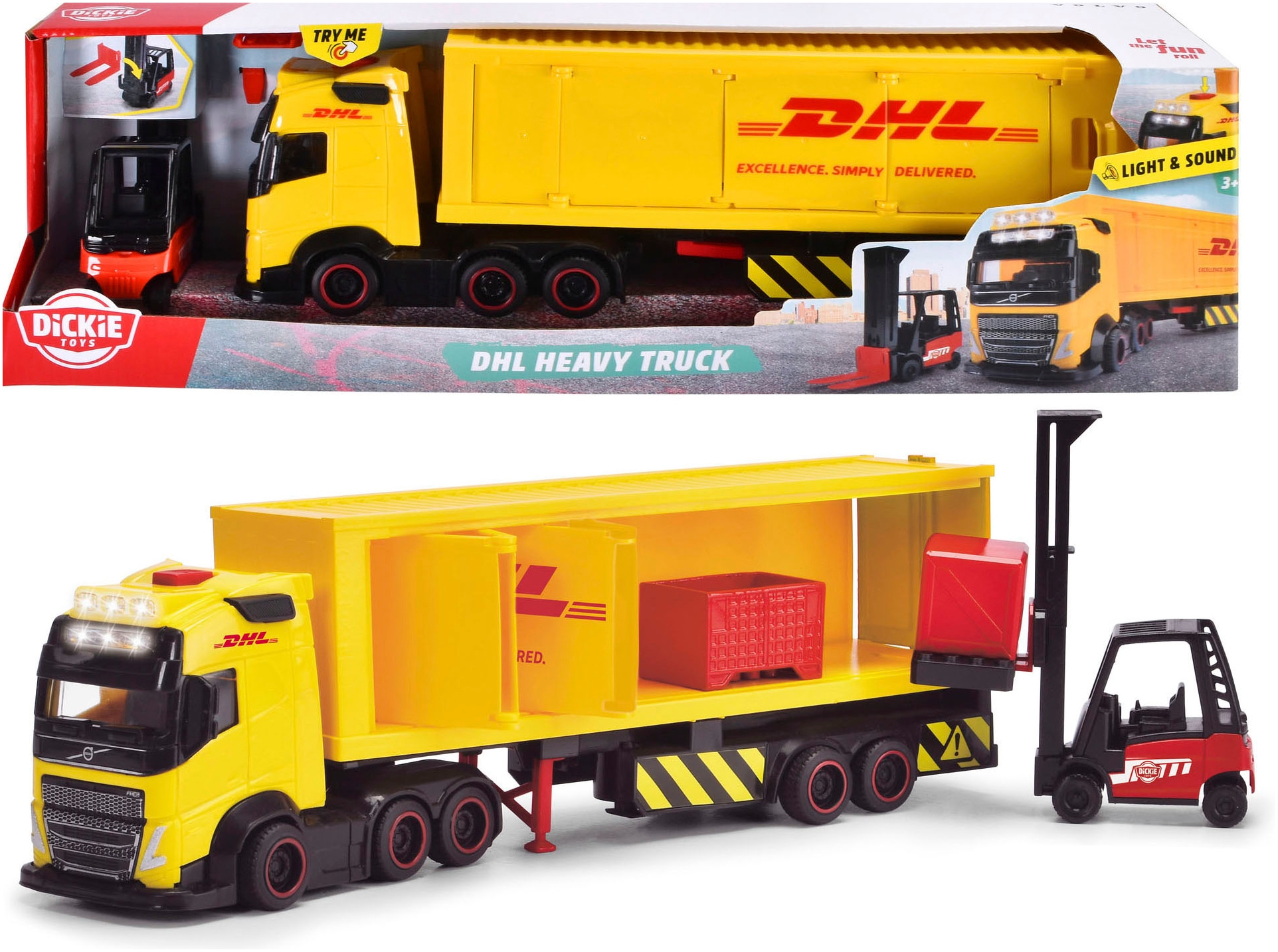 Dickie Toys Spielzeug-LKW »DHL Truck«, mit Licht und Sound