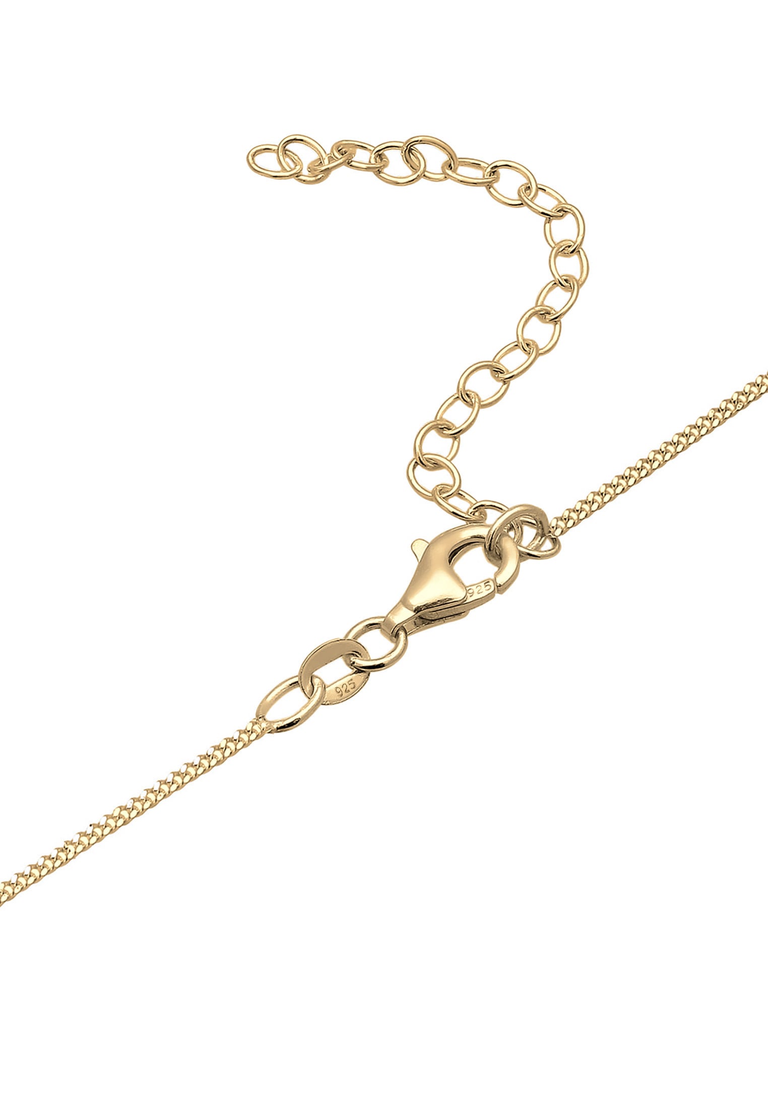 Elli Collierkettchen »Y-Kette Dreieck Glas Kristalle Weiß 925 Sterling Silber«
