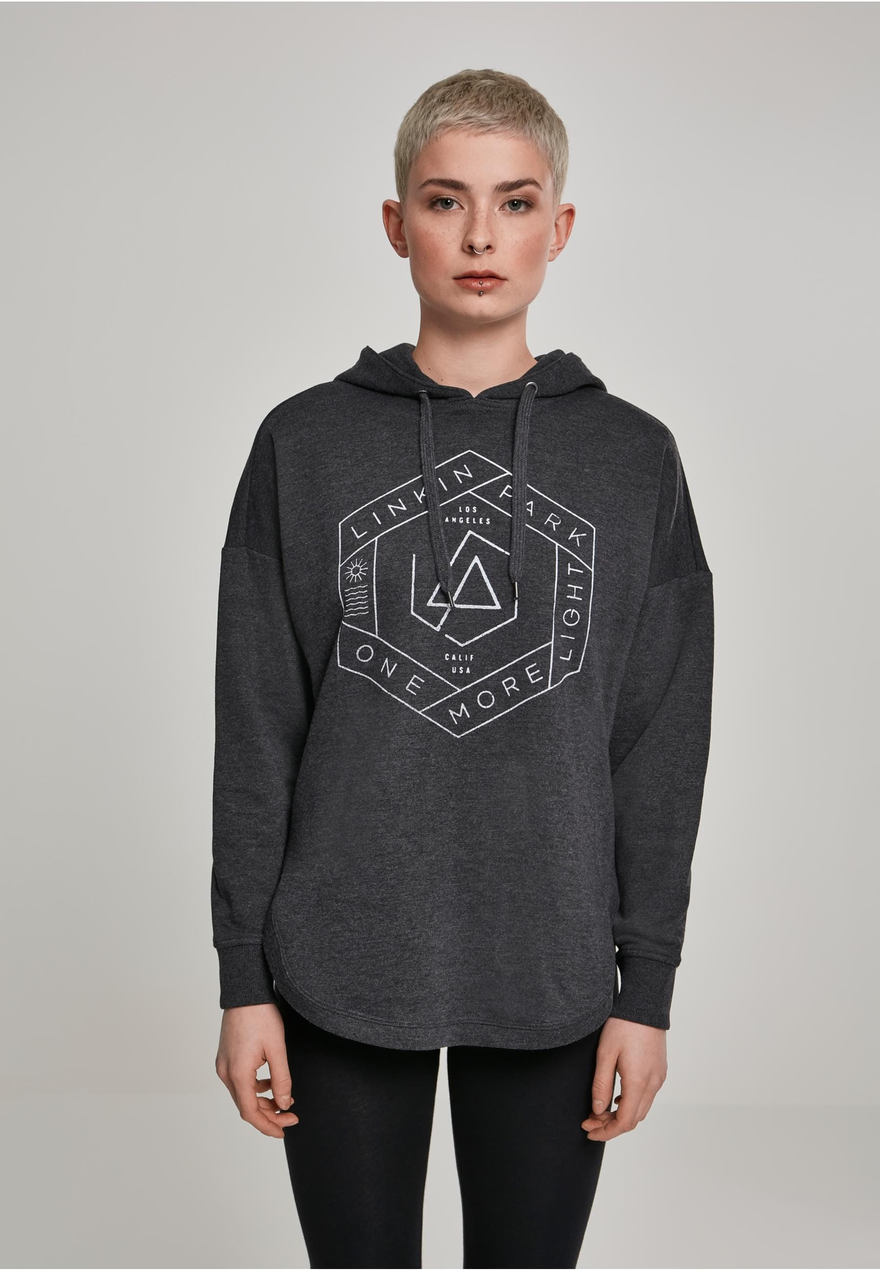 Merchcode Kapuzenpullover »Merchcode Damen Ladies Linkin Park OML Oversize Hoody«, (1 tlg.)