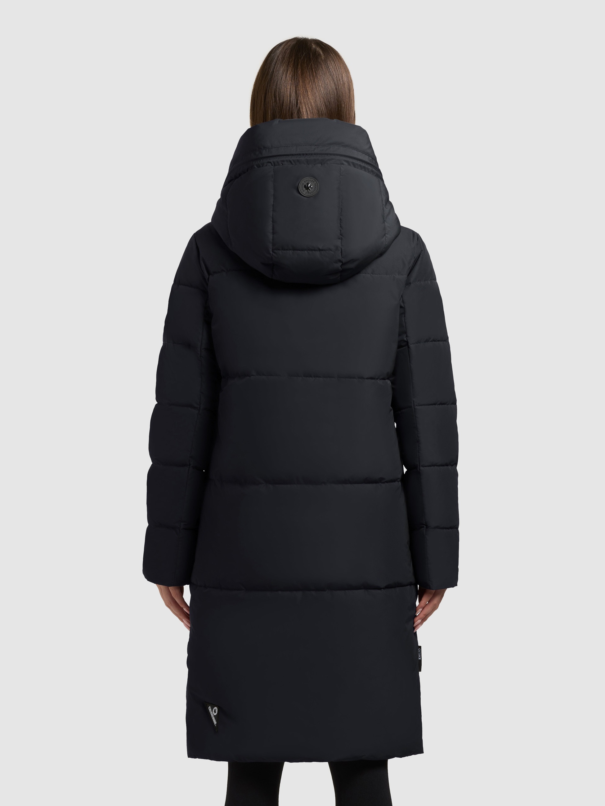 Steppmantel KHUJO "JASMINE", Damen, Gr. S, port blau, 100% Polyester, unifarben, eingesetzt elastischer Bund mit Windstopper, Mäntel Steppmantel 3