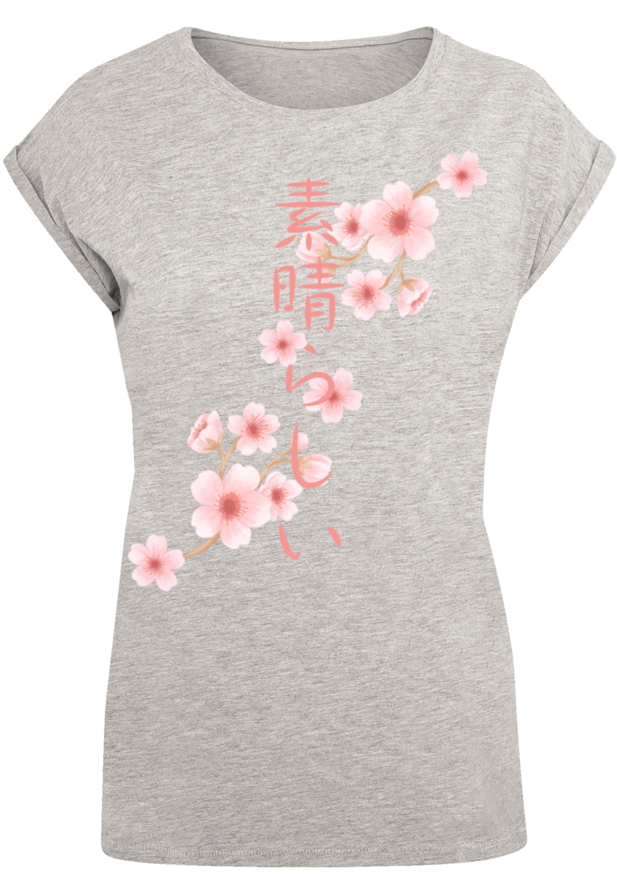 Asien«, BAUR kaufen T-Shirt Kirschblüten »PLUS | F4NT4STIC Print SIZE für