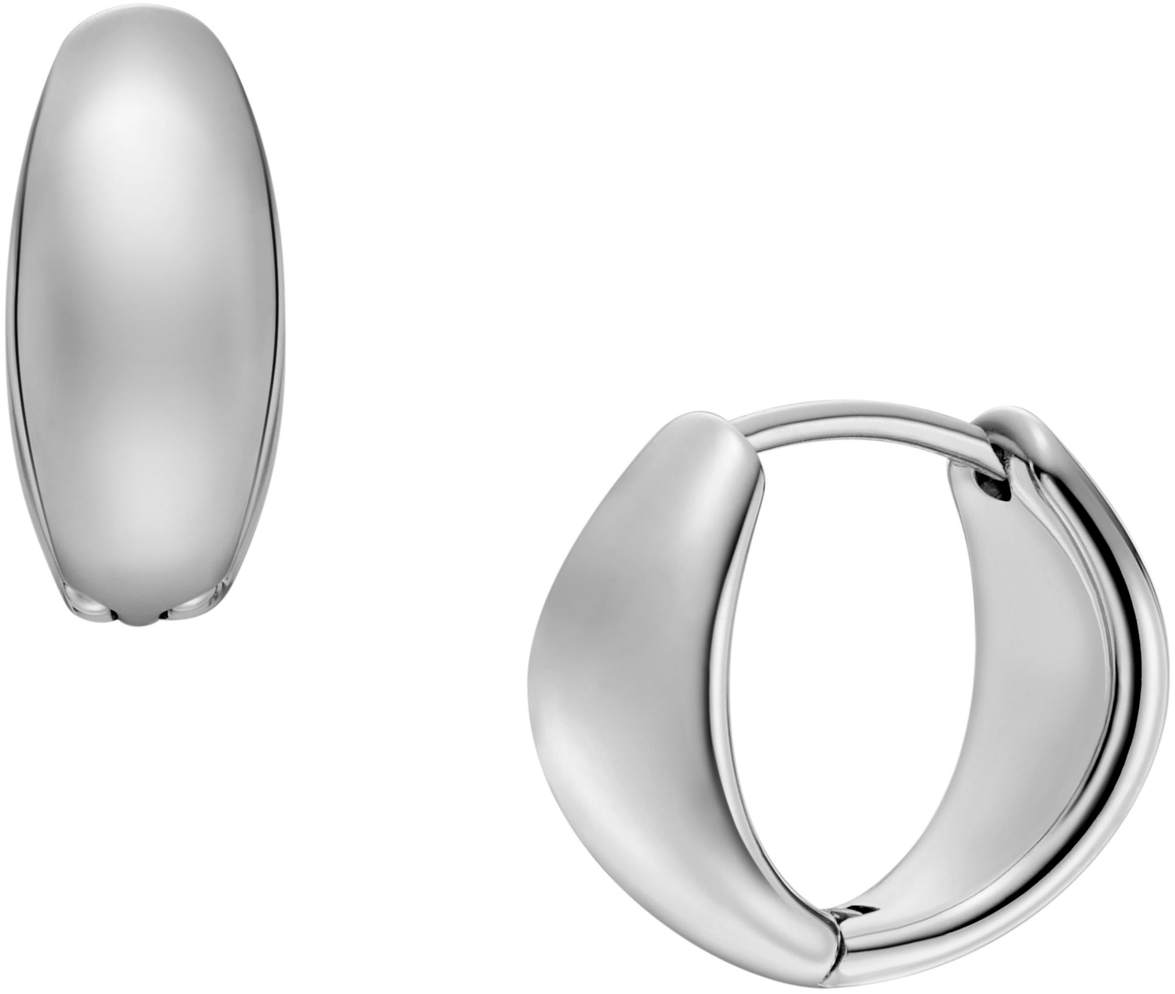 Fossil Paar Creolen »Schmuck Geschenk Edelstahl ALL STACKED UP, JF04741710, JF04742040«
