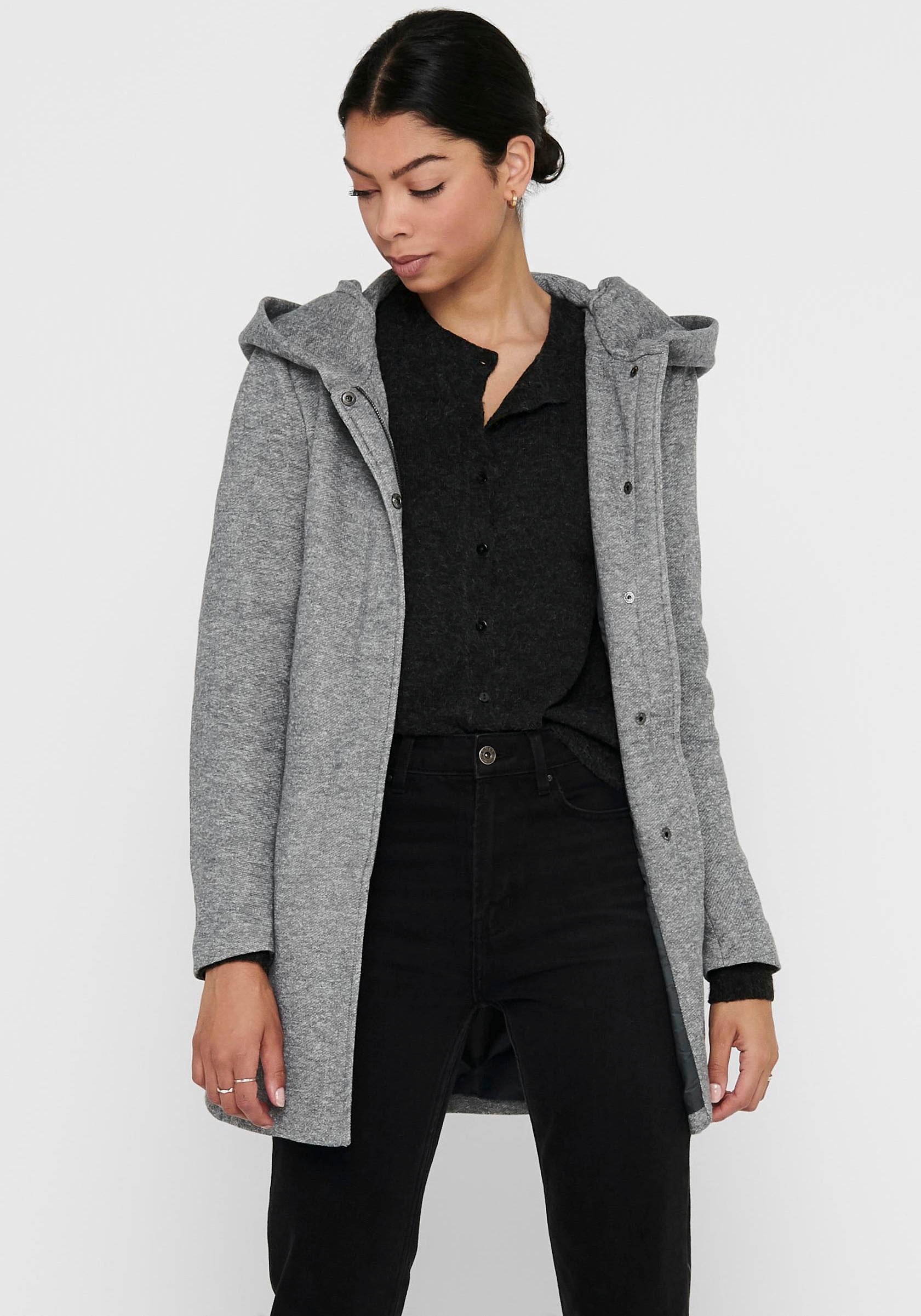 ONLY Kurzmantel "ONLSEDONA LIGHT COAT OTW NOOS", verdeckte Knopfleiste günstig online kaufen