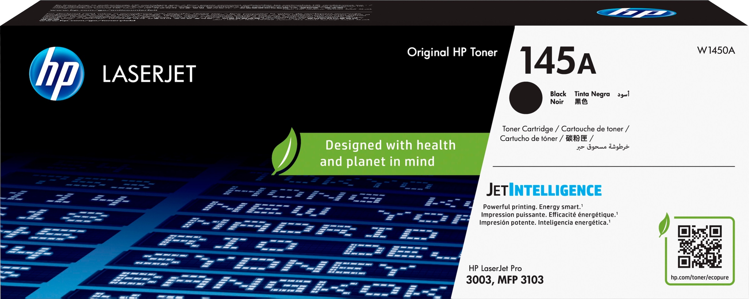 HP Tonerpatrone "HP original Toner 145A Black W1450A", schwarz, Tonerpatronen