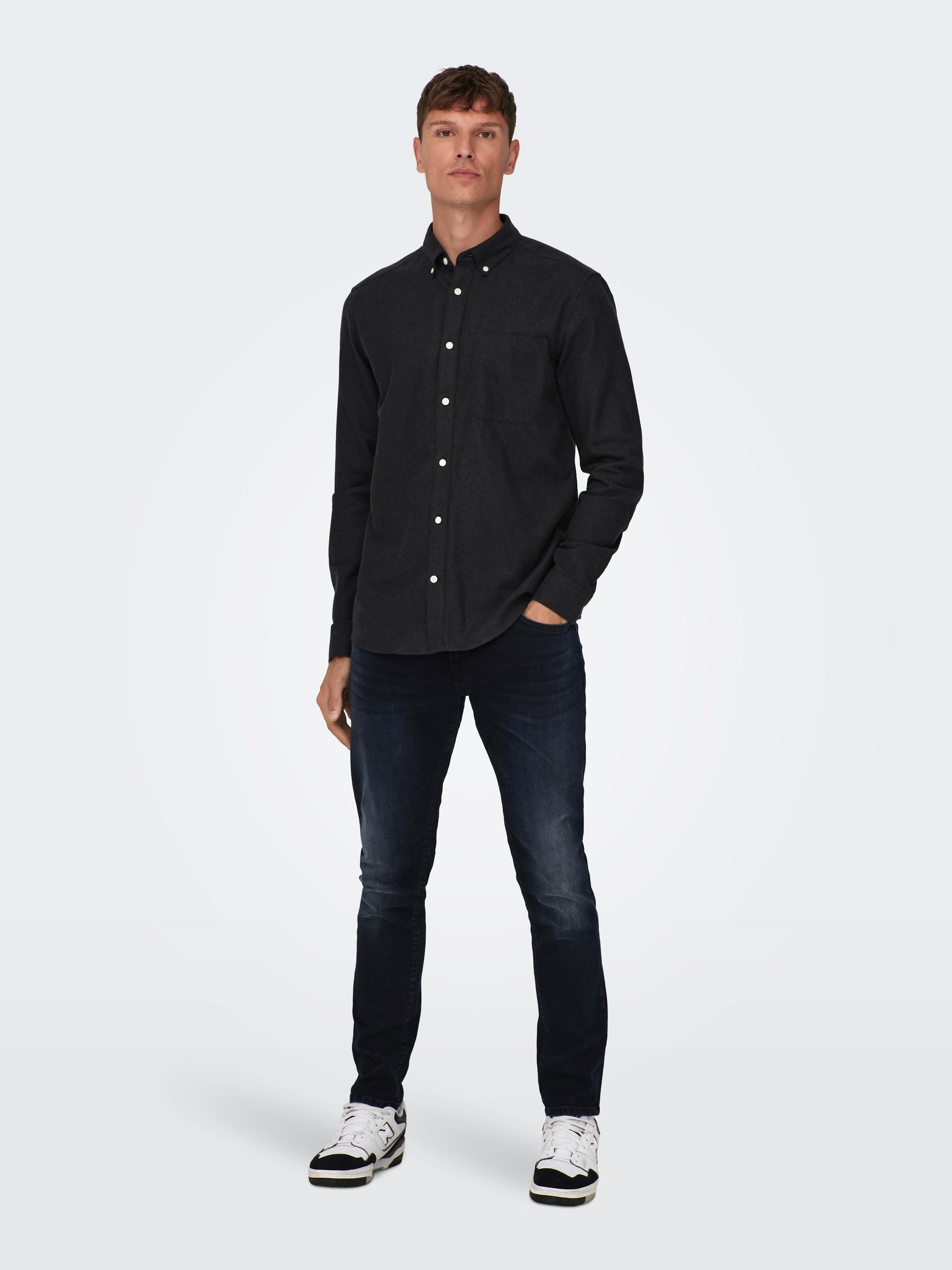 Thumbnail - ONLY & SONS Langarmhemd "ONSGUDMUND SLIM 1-PKT SOLID SHIRT NOOS"