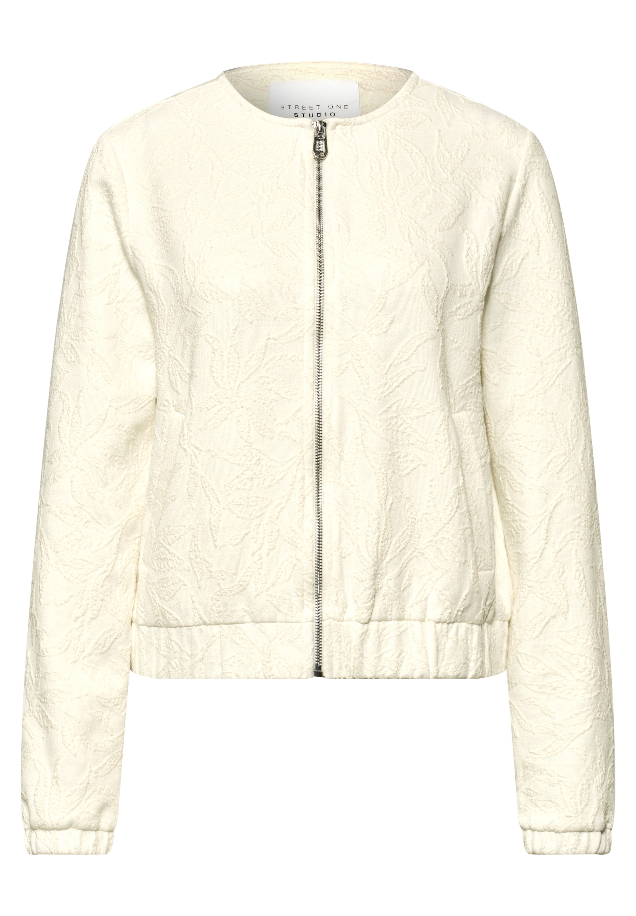 STREET ONE STUDIO Blouson ohne Kapuze Rundhalsausschnitt