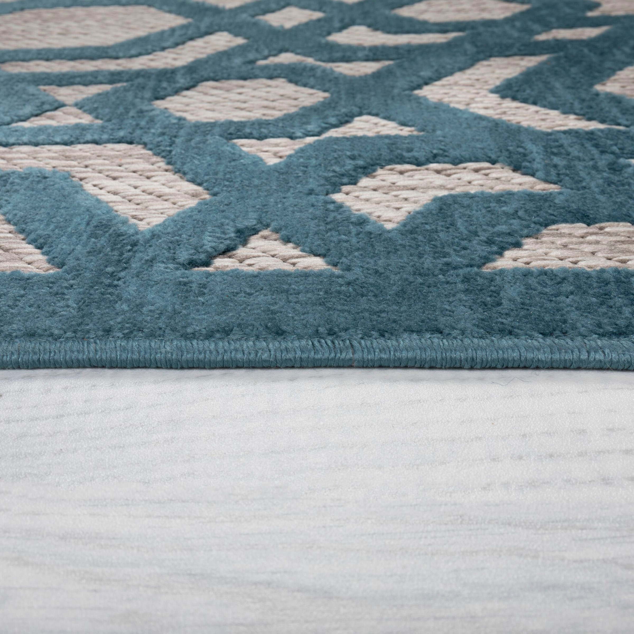 FLAIR RUGS Läufer »Oro«, rechteckig, 4 mm Höhe, fußbodenheizungsgeeignet, samtartiger Flor,gemustert, Läufer